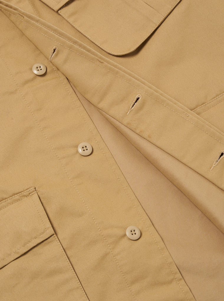 Universal Works Jungle Jacket in Sand Brushed Poly Tech