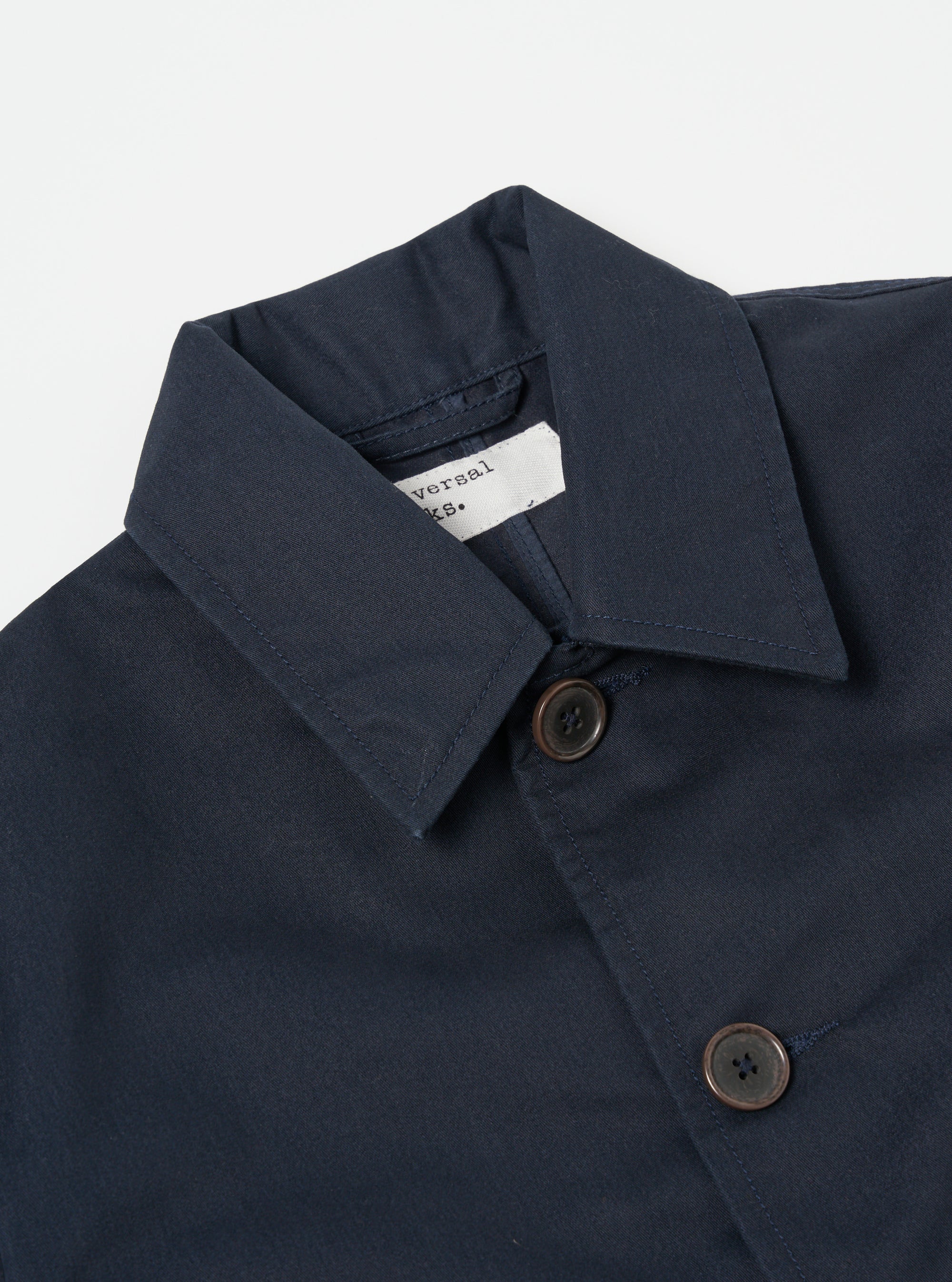 Universal Works Merchant Jacket in Navy Brushed Polytech