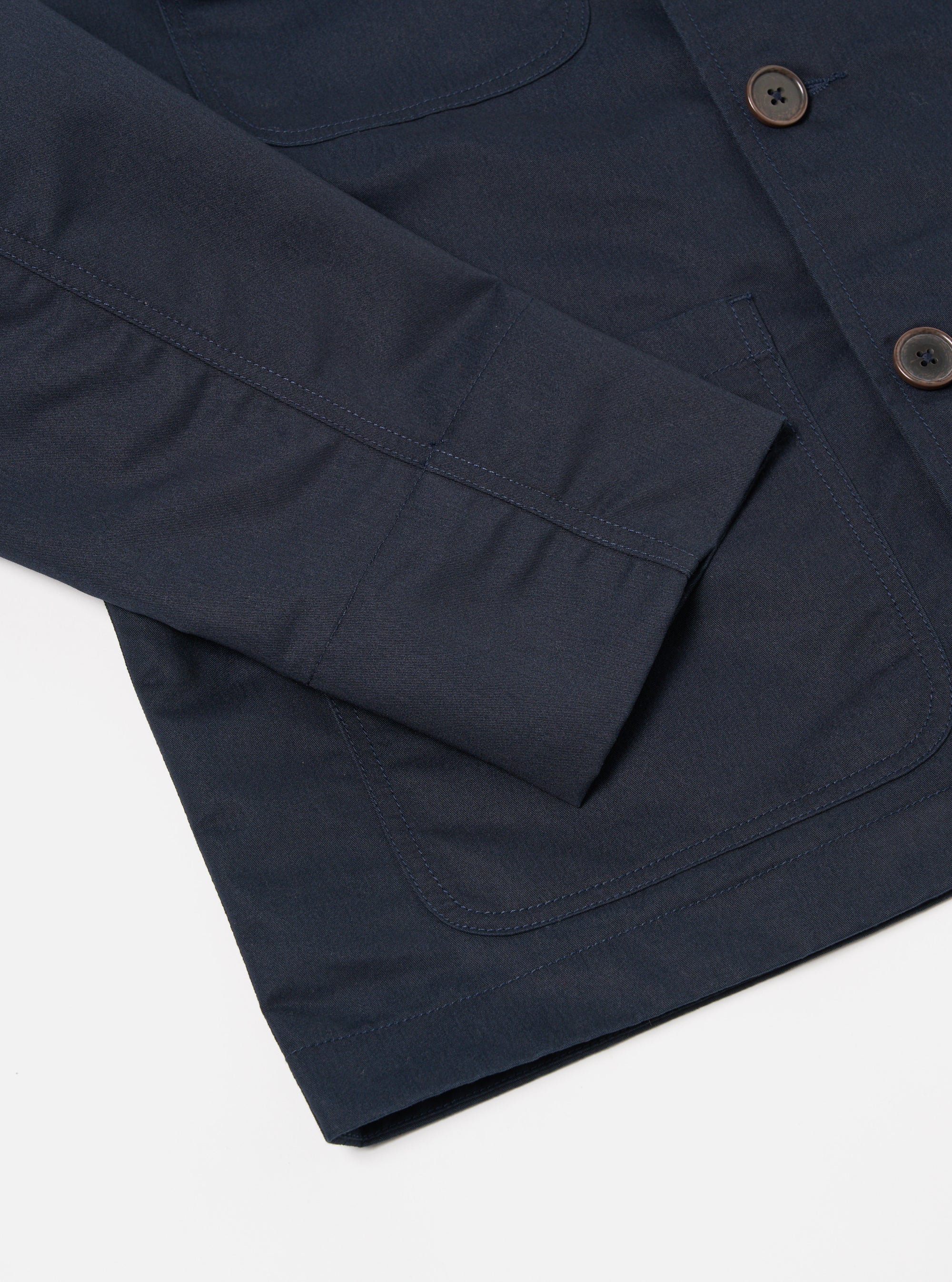 Universal Works Merchant Jacket in Navy Brushed Polytech