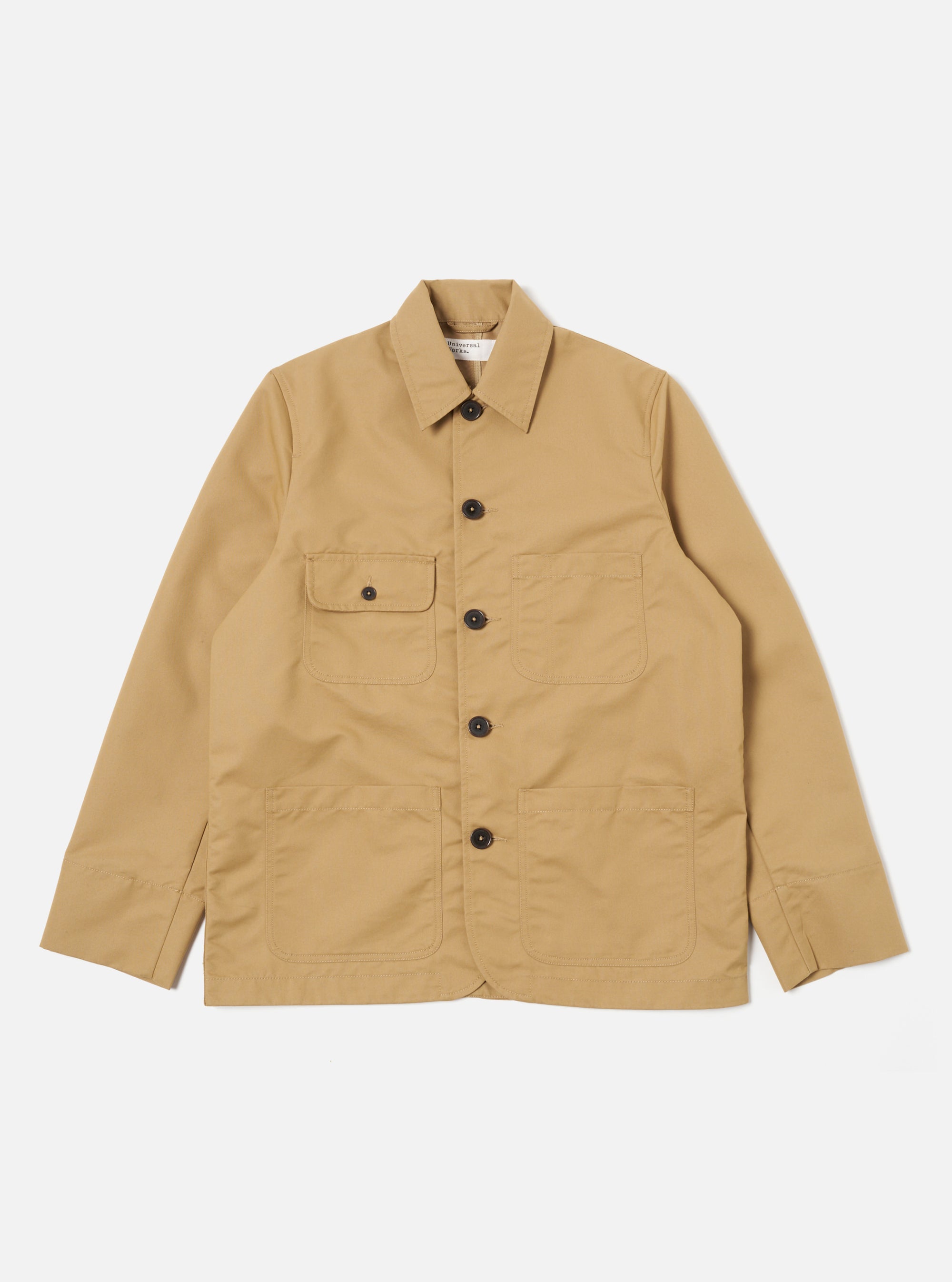 Universal Works Merchant Jacket in Sand Brushed Polytech