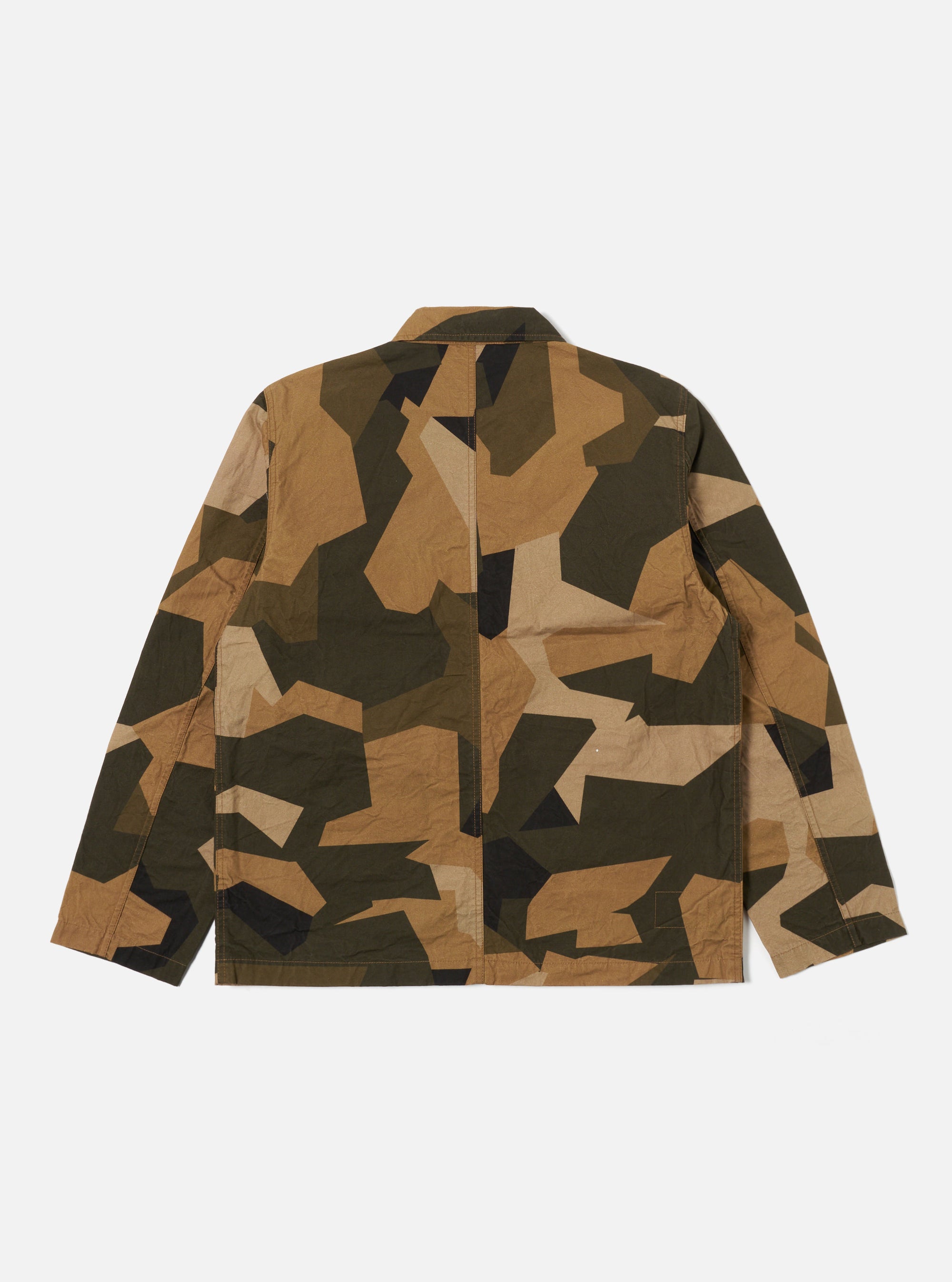 Universal Works Utility Jacket in Brown Swedish Camo