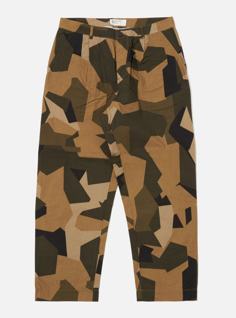 Universal Works Duke Pant in Brown Swedish Camo