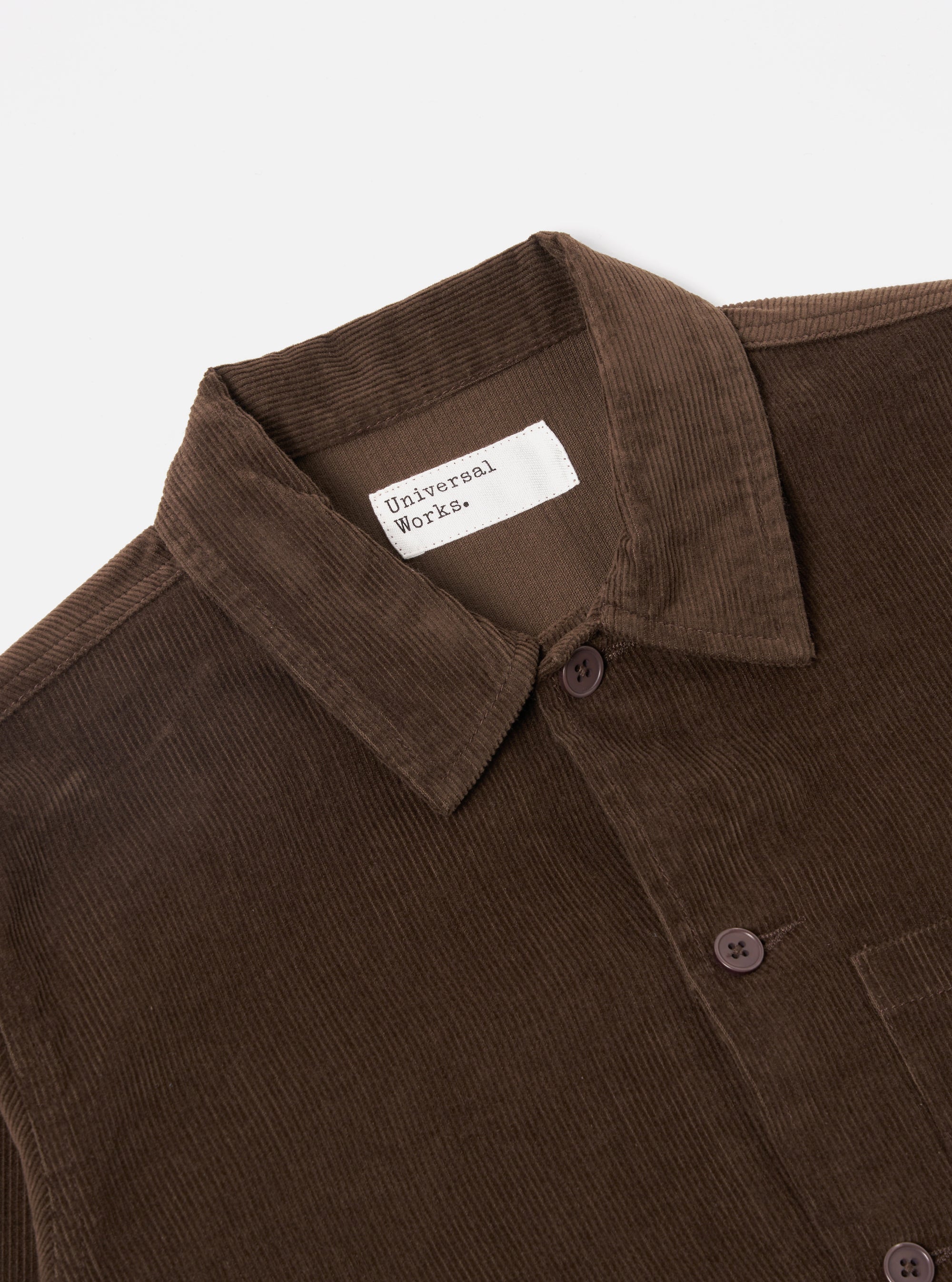 Universal Works Uniform Jacket in Brown Fine Cord