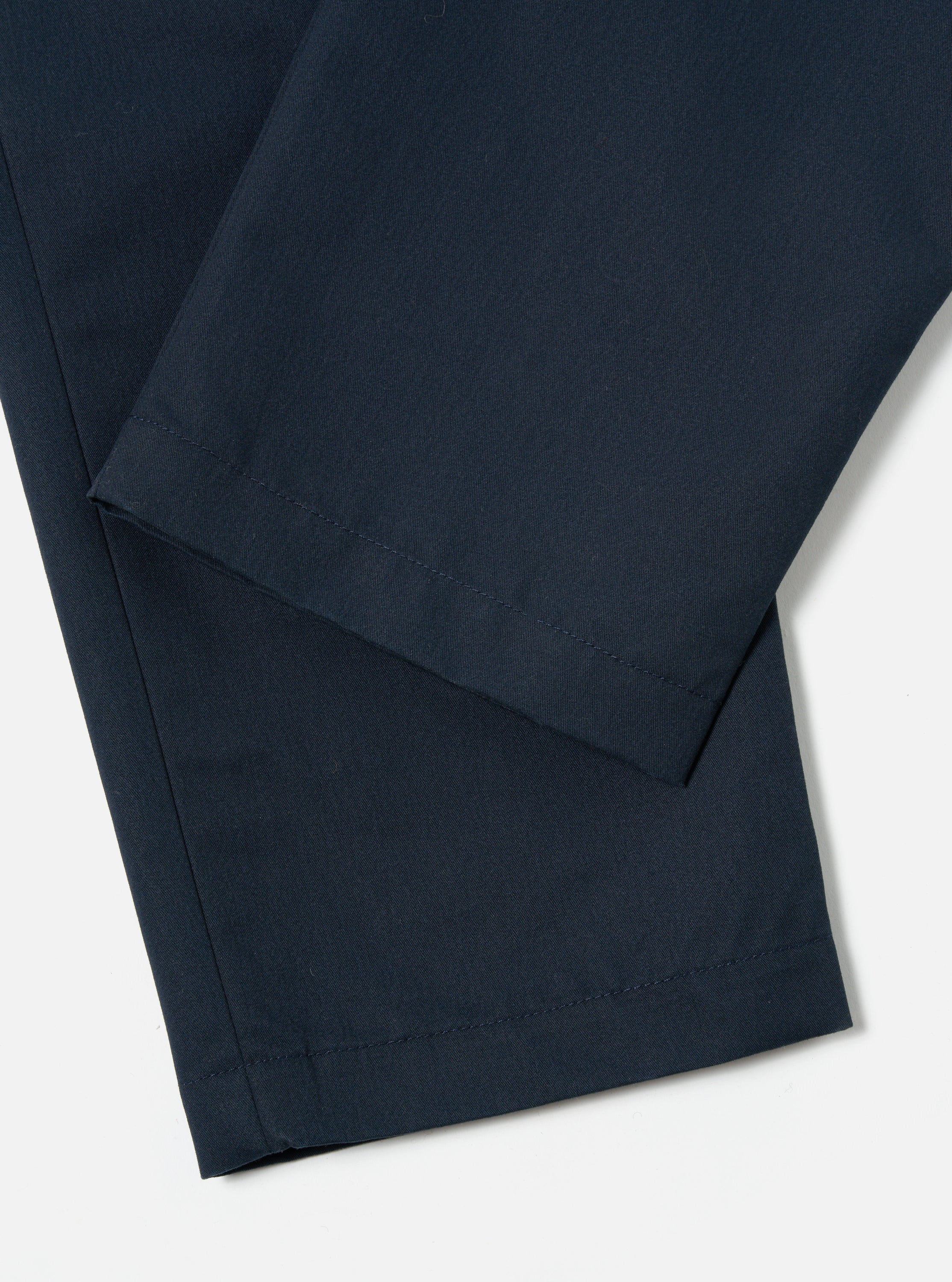 Universal Works Military Chino in Navy Brushed Polytech