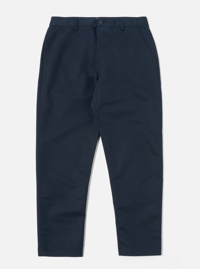 Universal Works Military Chino in Navy Brushed Polytech