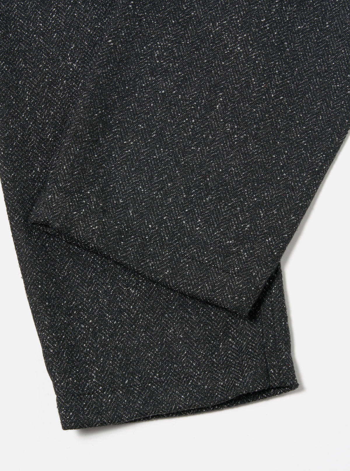 Universal Works Military Chino in Black Levisham Wool Mix