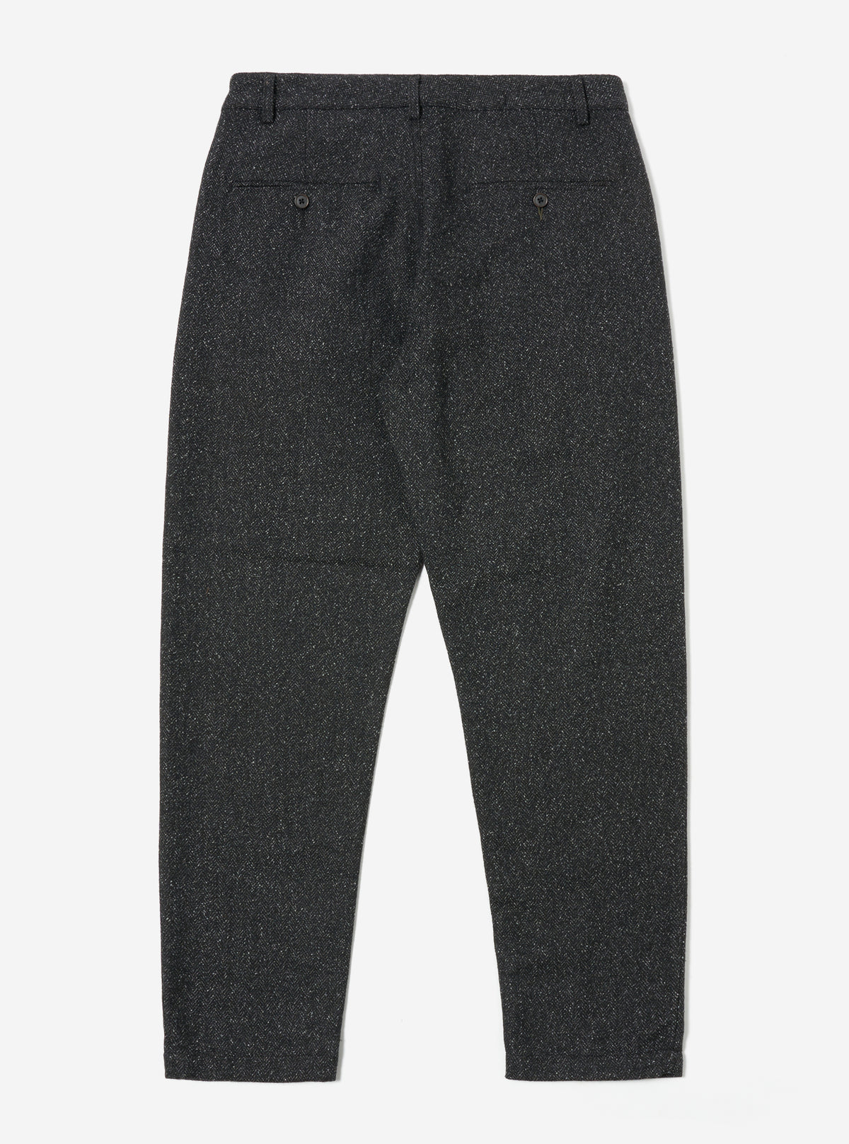 Universal Works Military Chino in Black Levisham Wool Mix