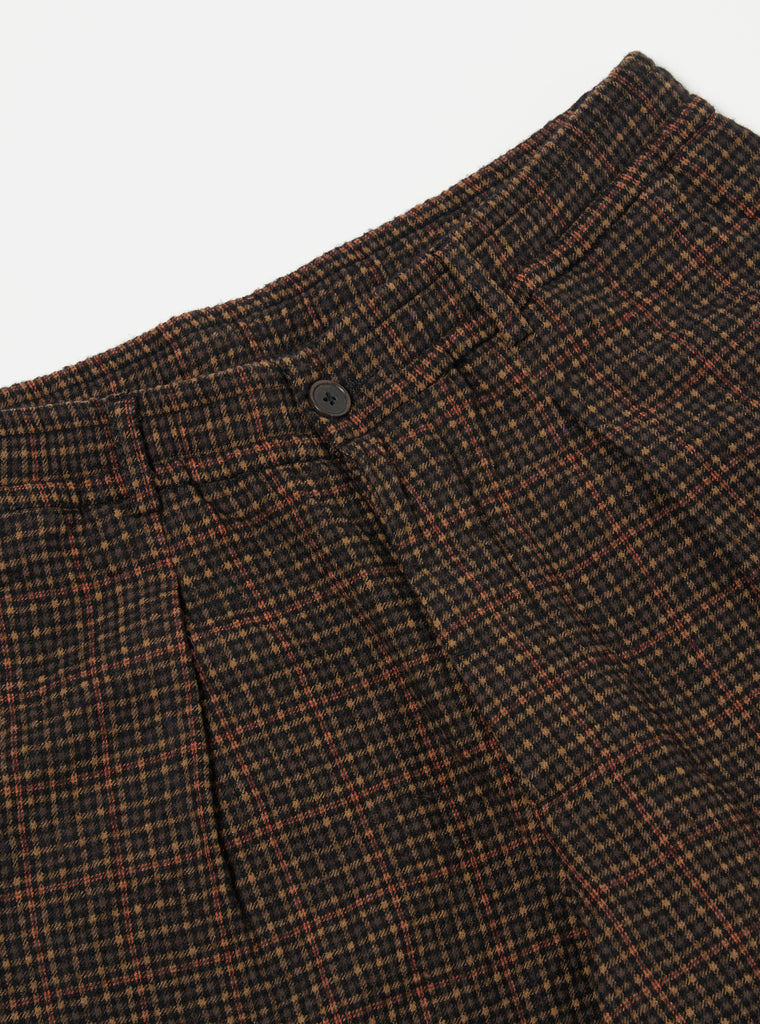 Universal Works Oxford Pant in Black/Olive Albuquerque Check