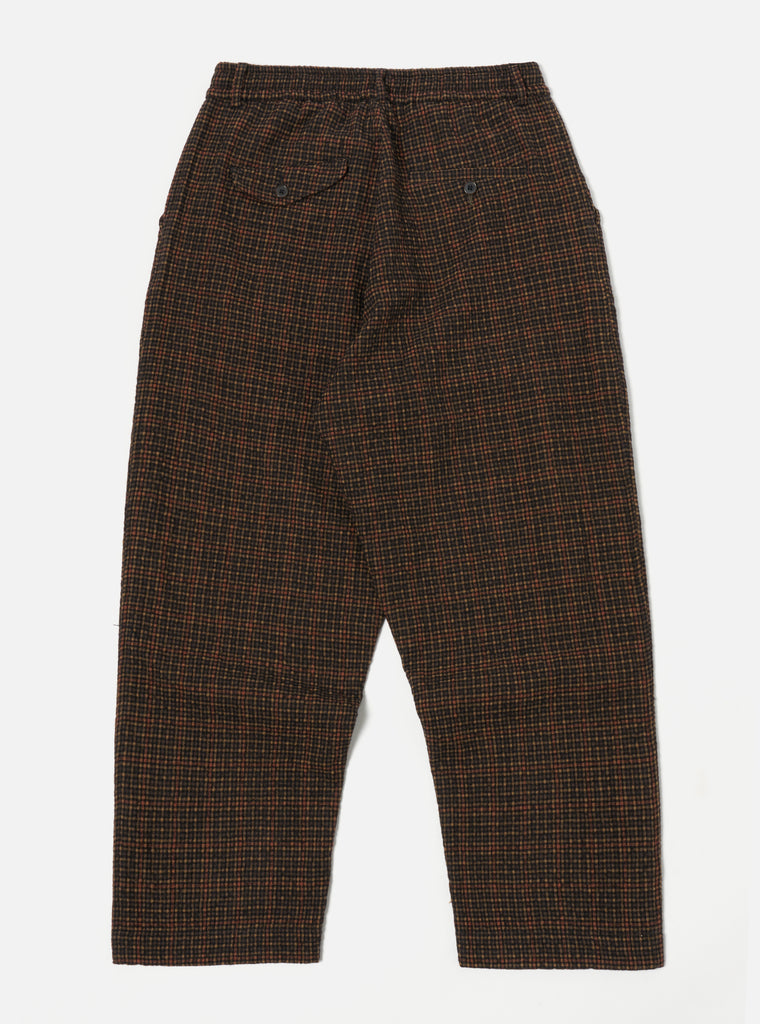 Universal Works Oxford Pant in Black/Olive Albuquerque Check