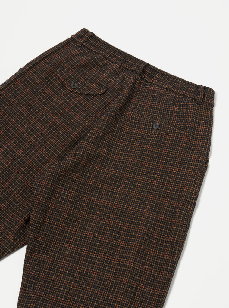 Universal Works Oxford Pant in Black/Olive Albuquerque Check