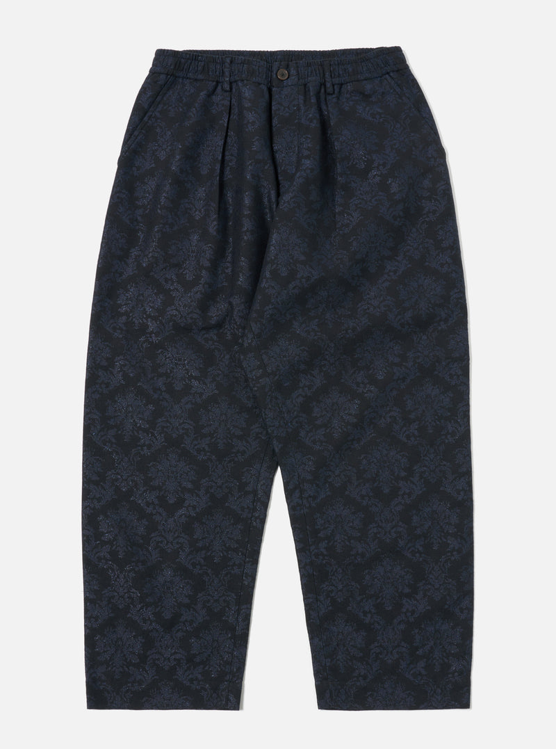 Universal Works Oxford Pant in Black Starry Night Cotton Mix