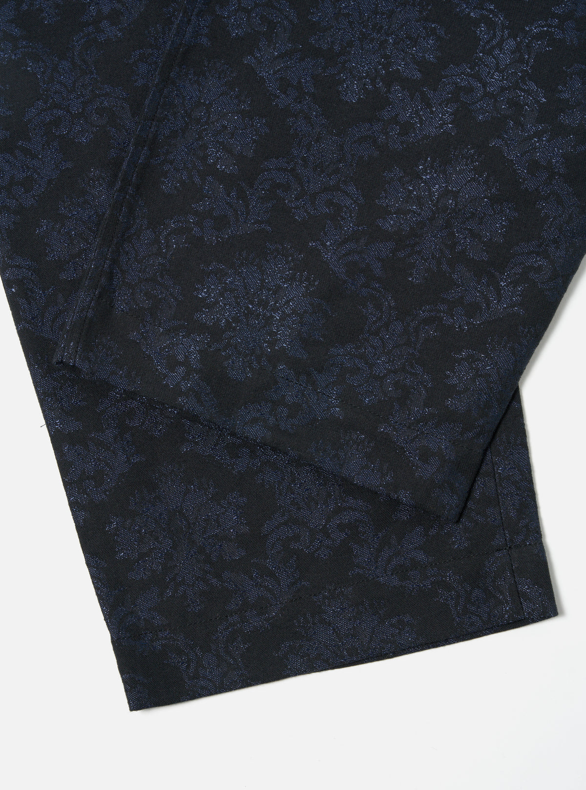 Universal Works Oxford Pant in Black Starry Night Cotton Mix