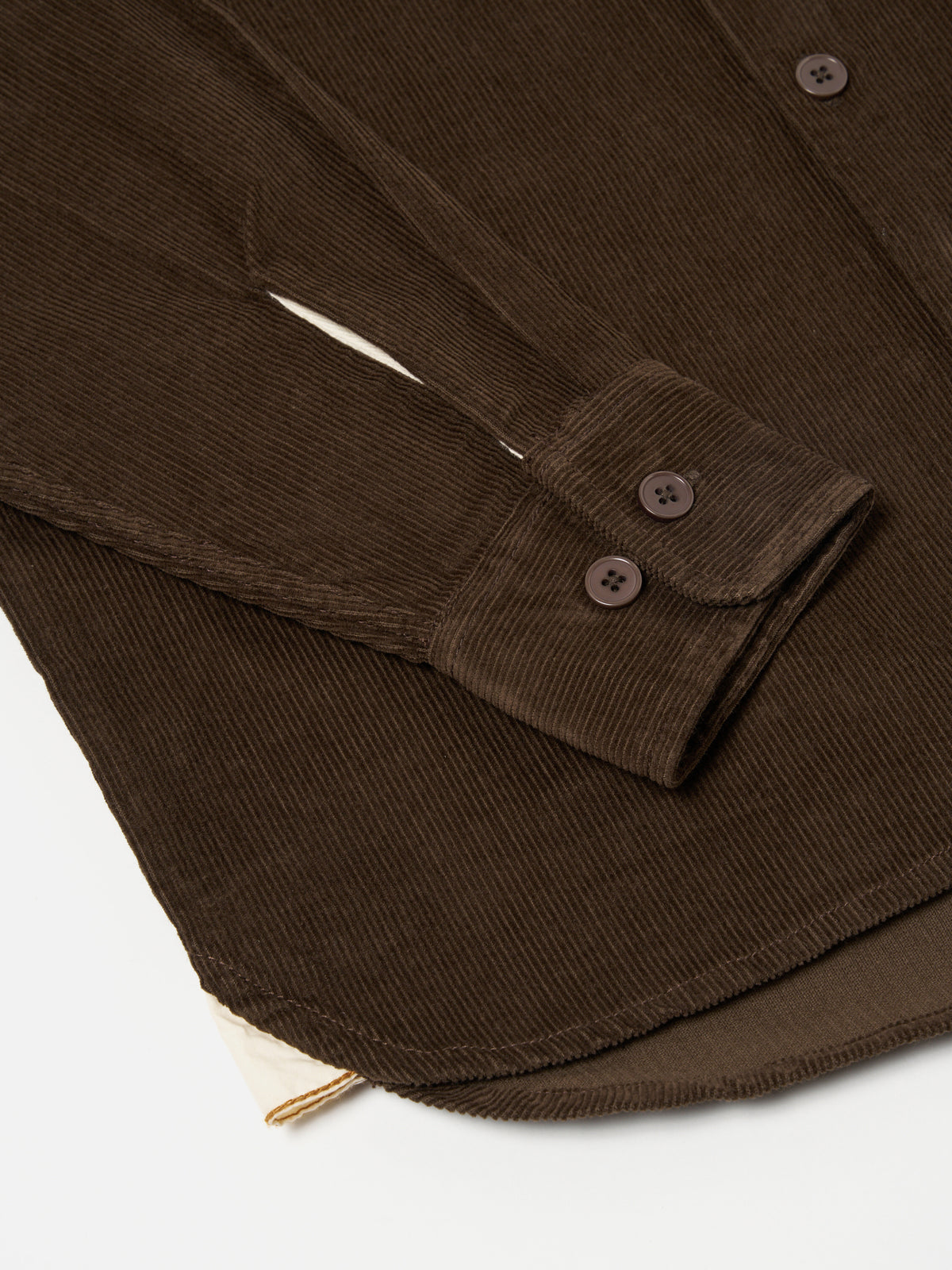 Universal Works Field Shirt in Brown Fine Cord