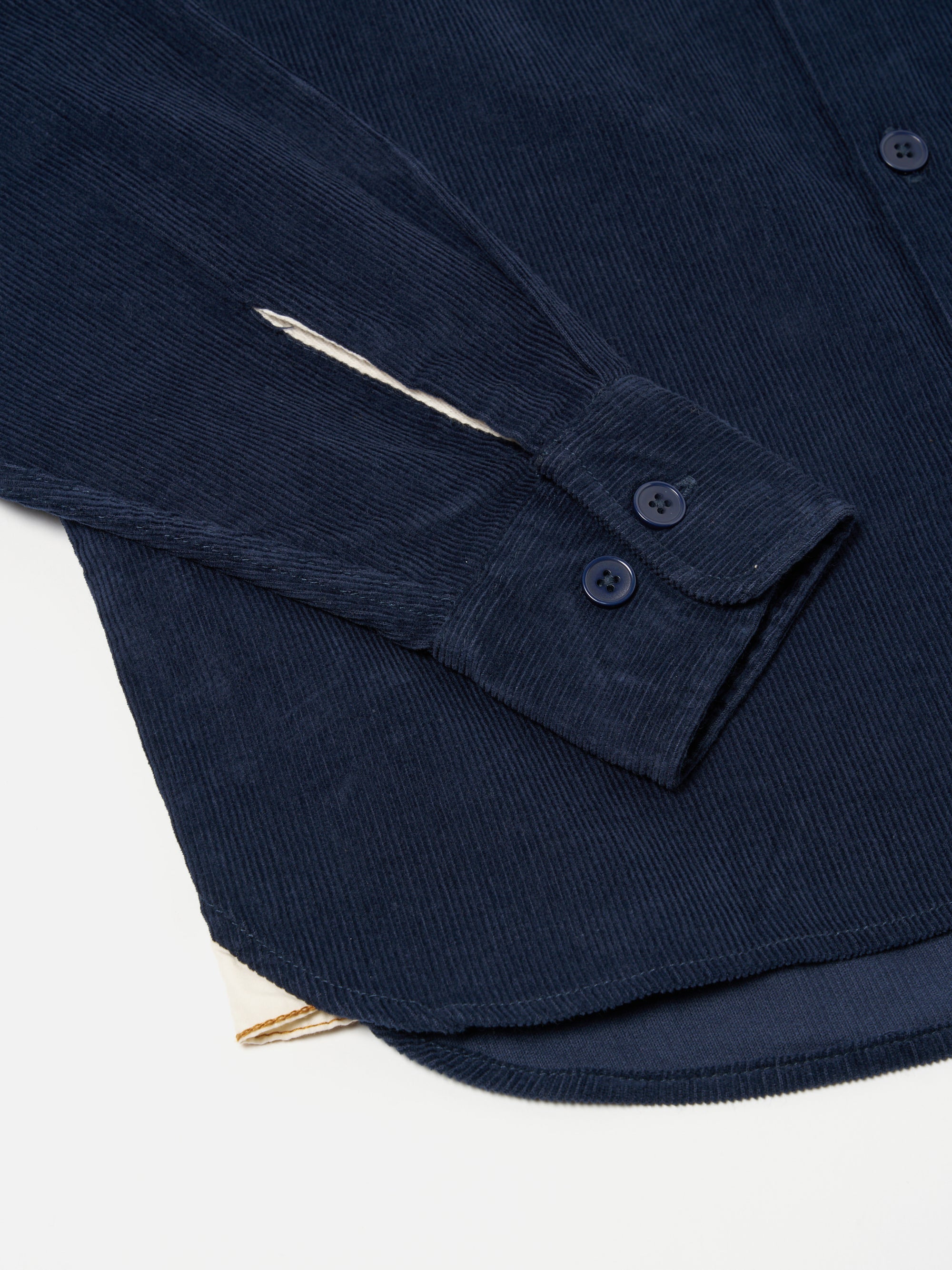 Universal Works Field Shirt in Navy Fine Cord