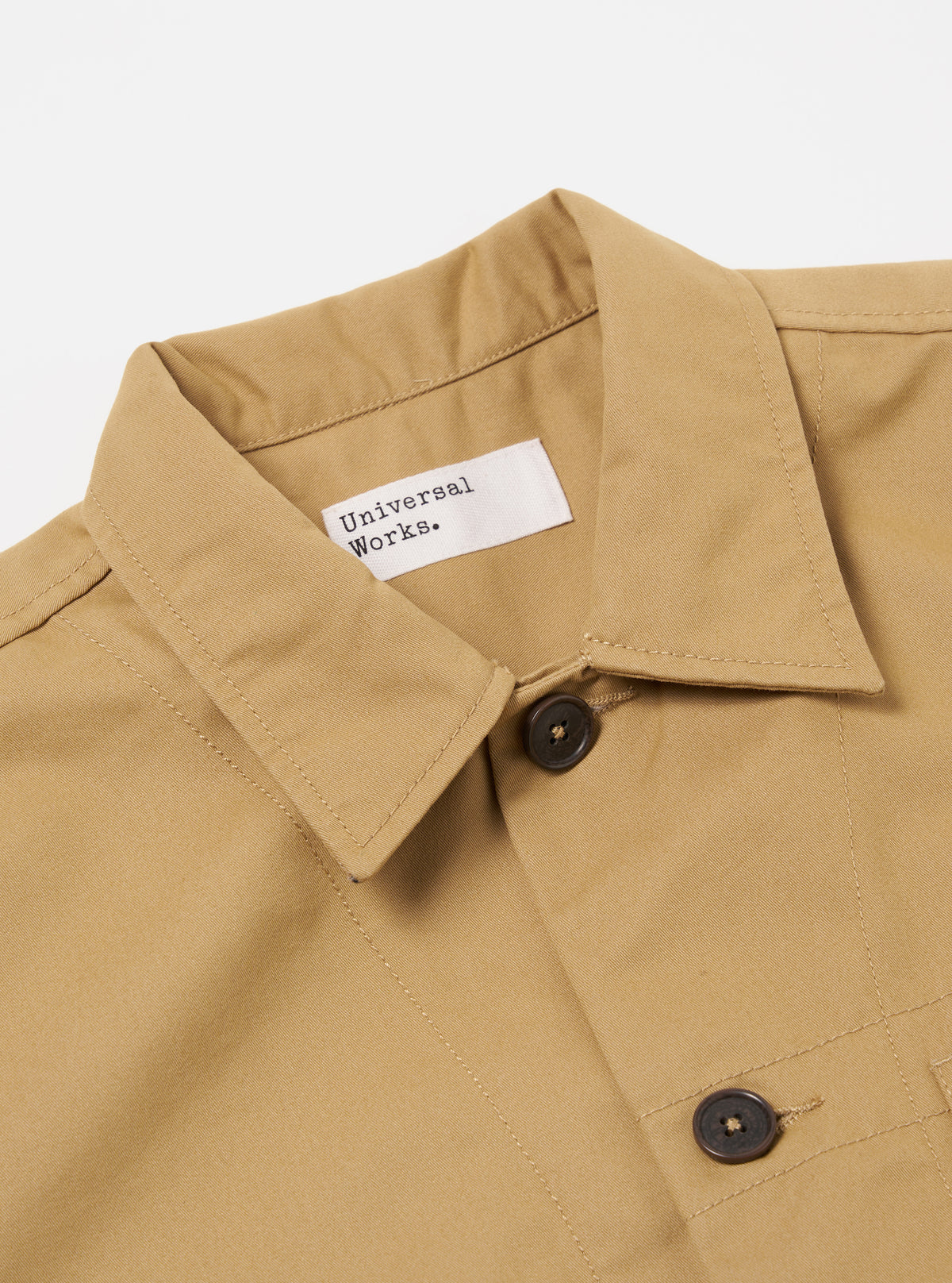 Universal Works Tech Overshirt in Sand Brushed Polytech