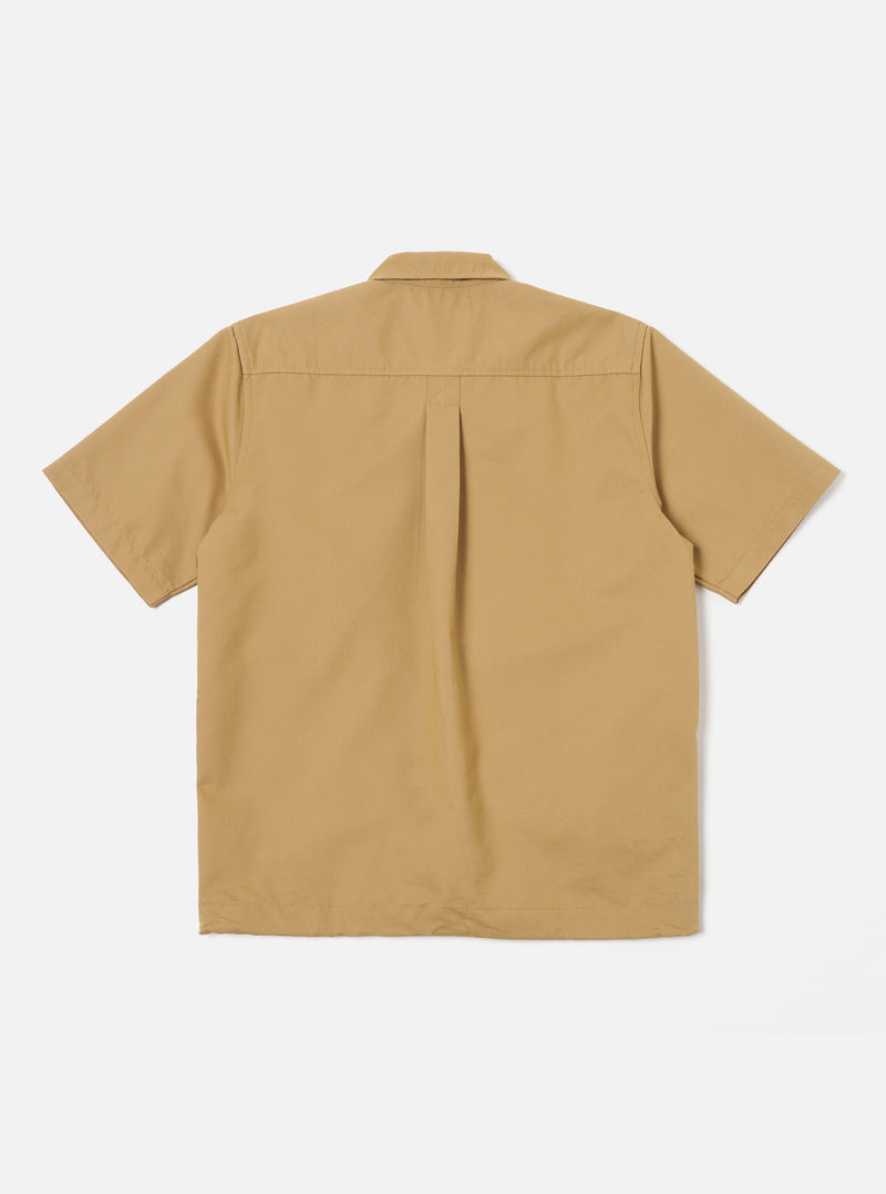 Universal Works Tech Overshirt in Sand Brushed Polytech