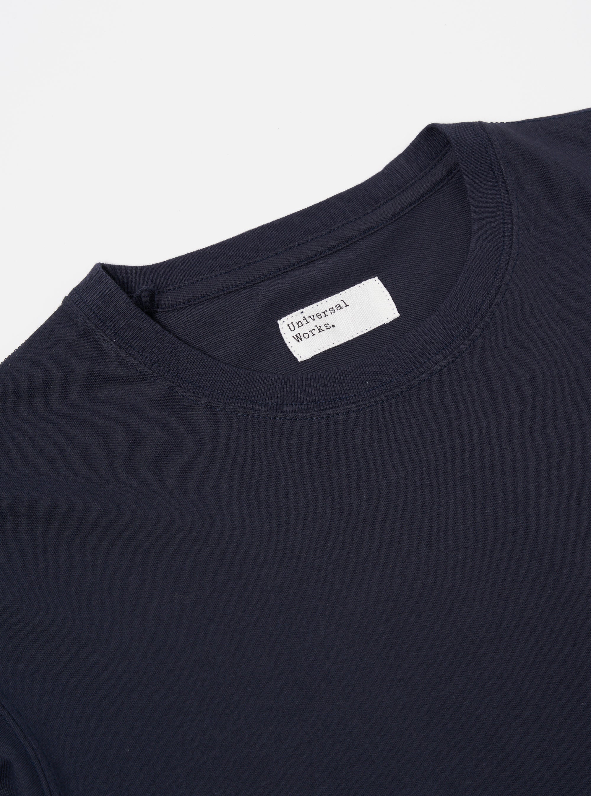 Universal Works Print Tee in Navy Single Jersey UW31