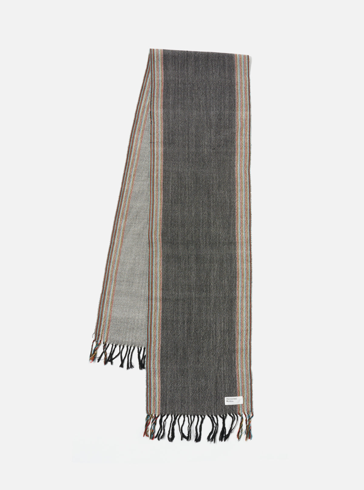 Universal Works Wool Scarf in Grey Merino Wool