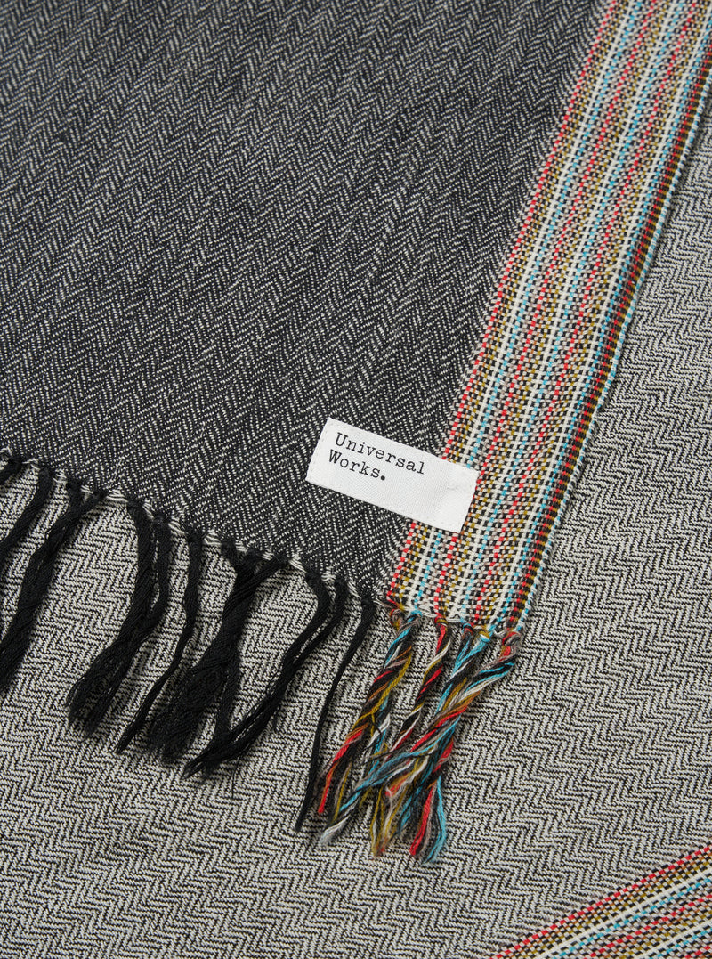 Universal Works Wool Scarf in Grey Merino Wool