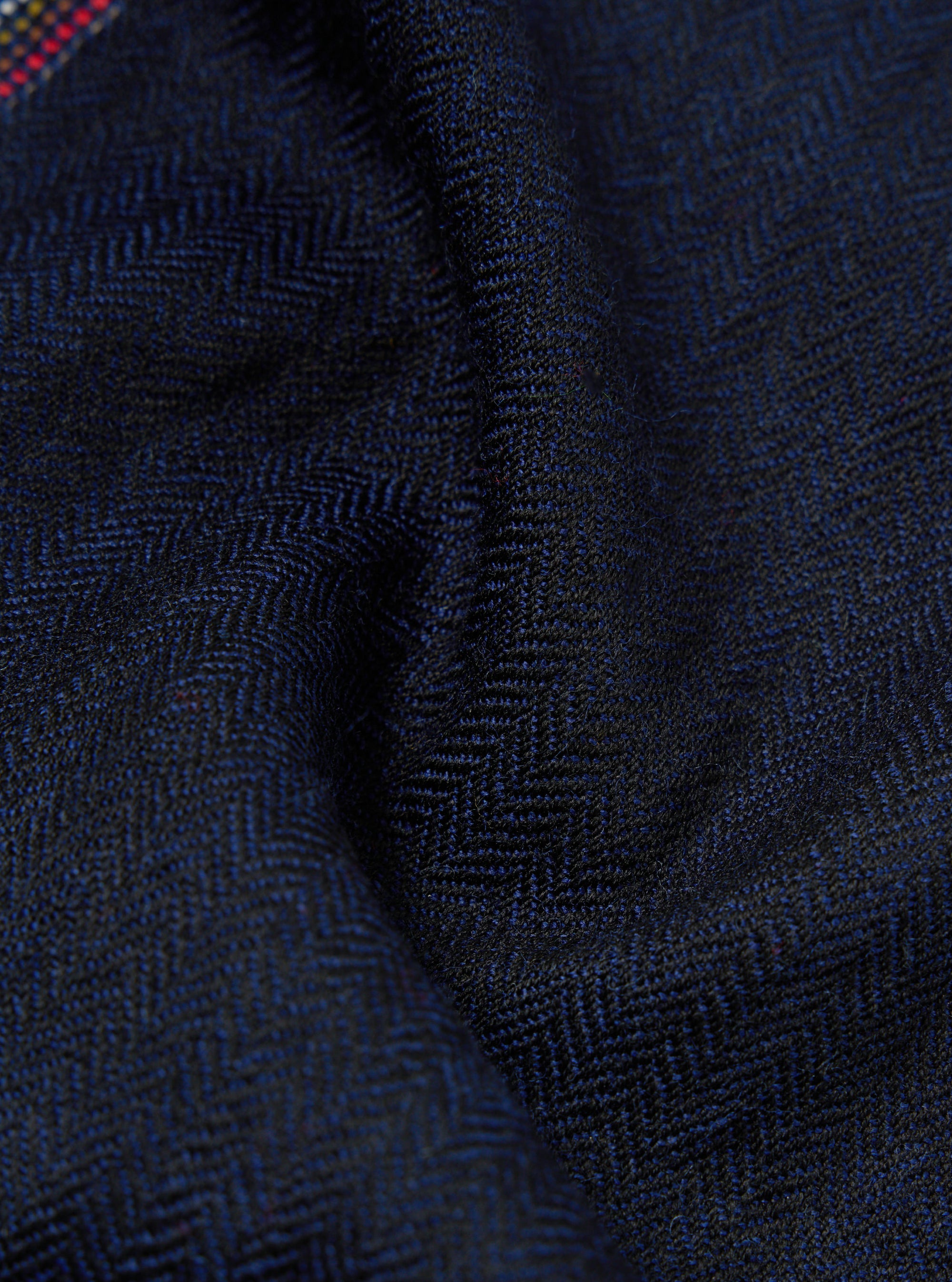 Universal Works Wool Scarf in Navy Merino Wool