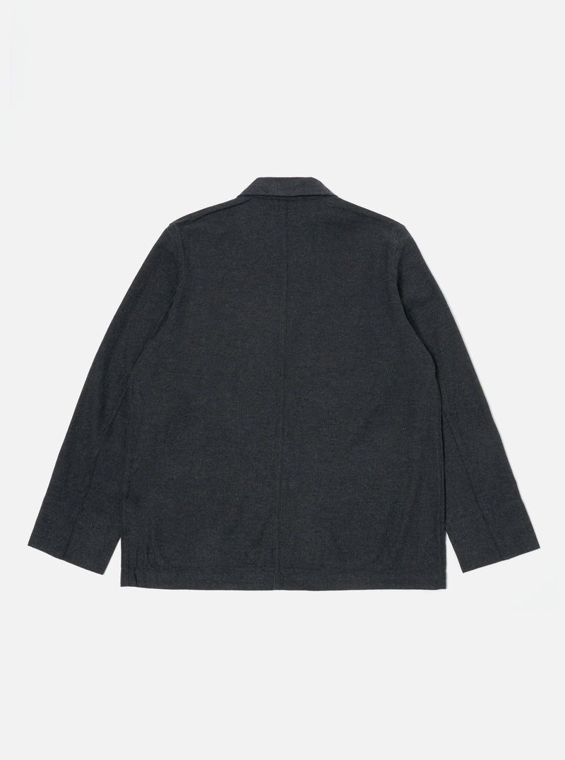 Universal Works Merchant Jacket in Charcoal Veta Upcycled Cotton