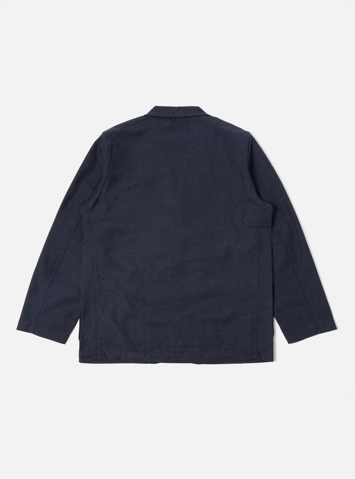 Universal Works Three Button Jacket in Navy Birdseye Tweed