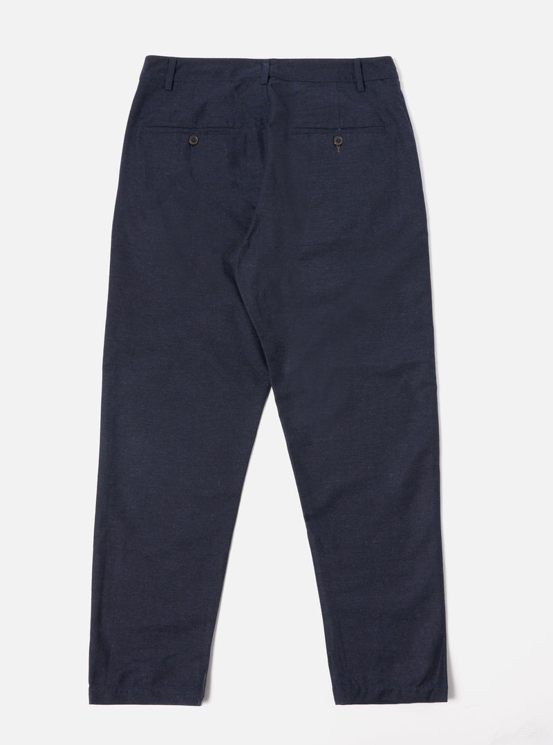 Universal Works Military Chino in Navy Birdseye Tweed