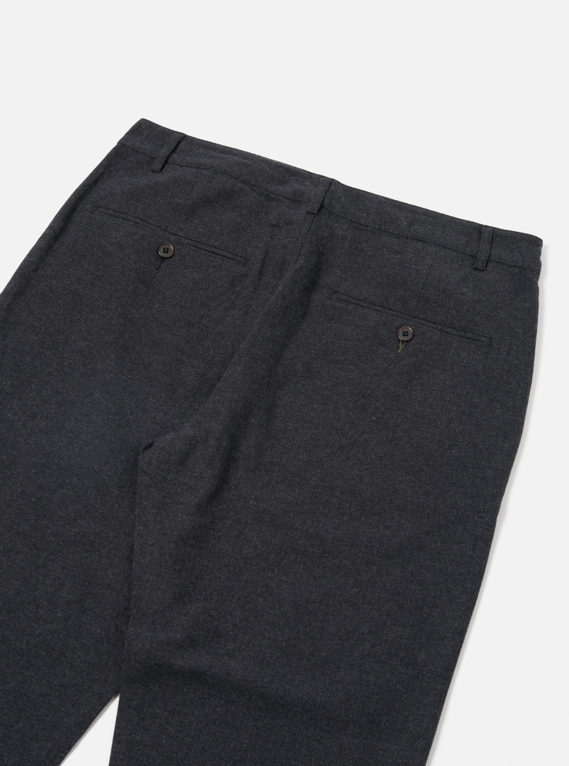 Universal Works Military Chino in Charcoal Veta Upcycled Cotton