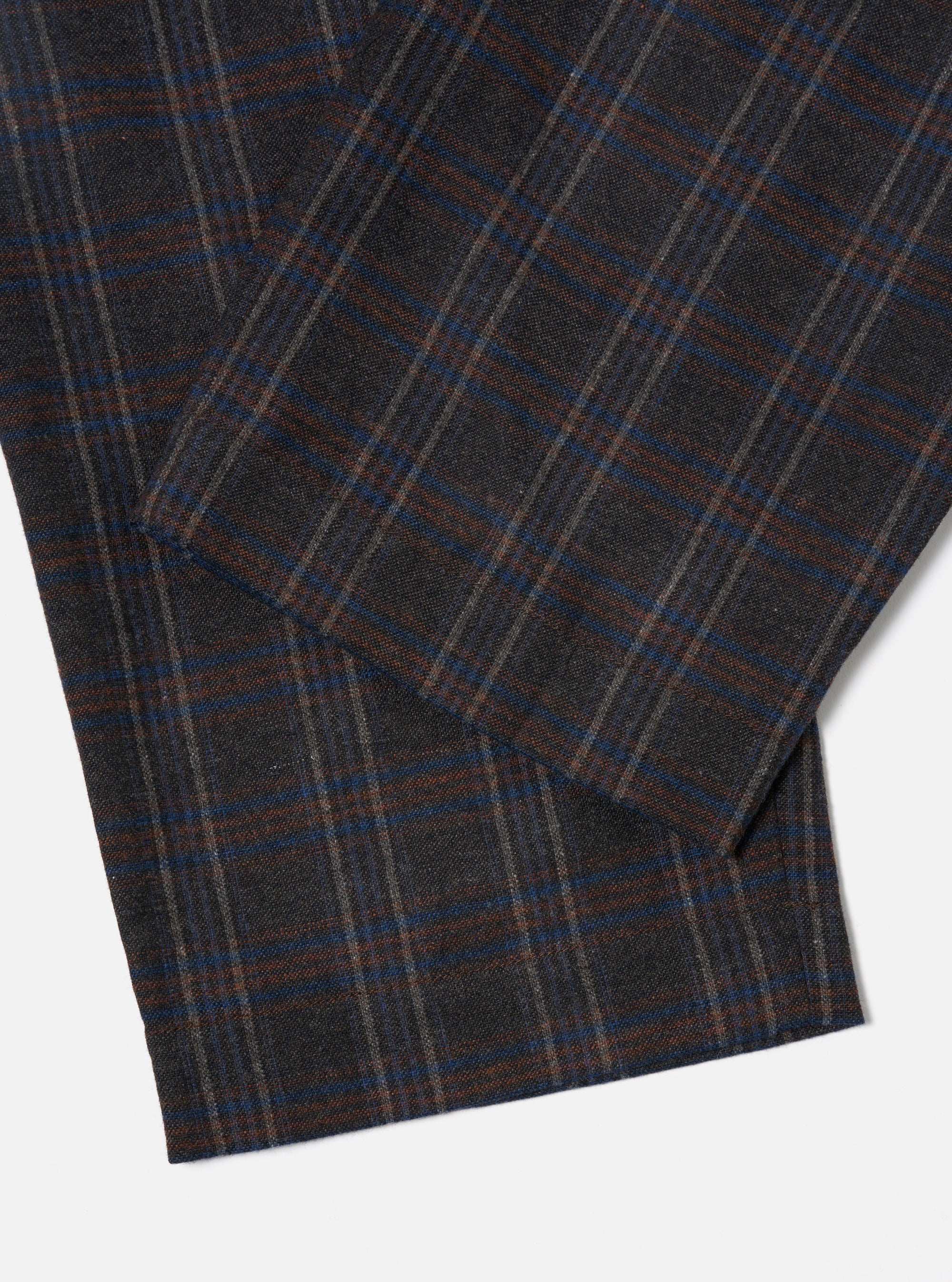 Universal Works Oxford Pant in Brown Twist Wool Check