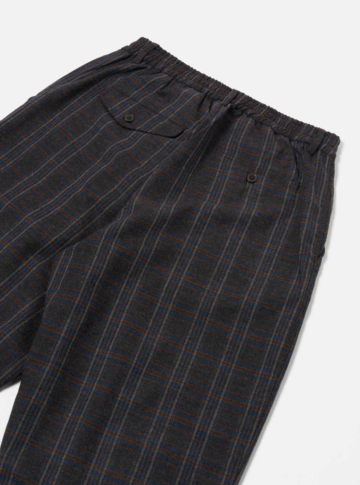 Universal Works Oxford Pant in Brown Twist Wool Check