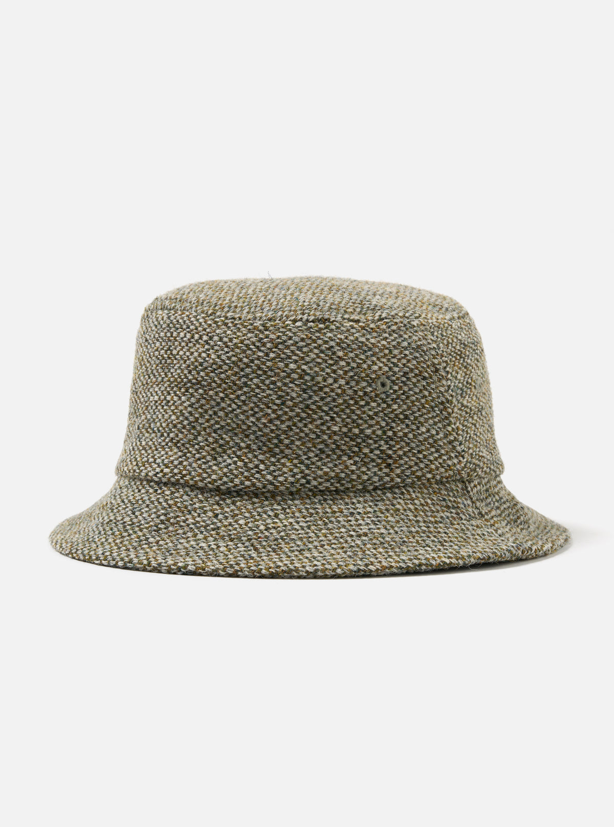 Universal Works Lewis Hat in Olive Harris Tweed Weave