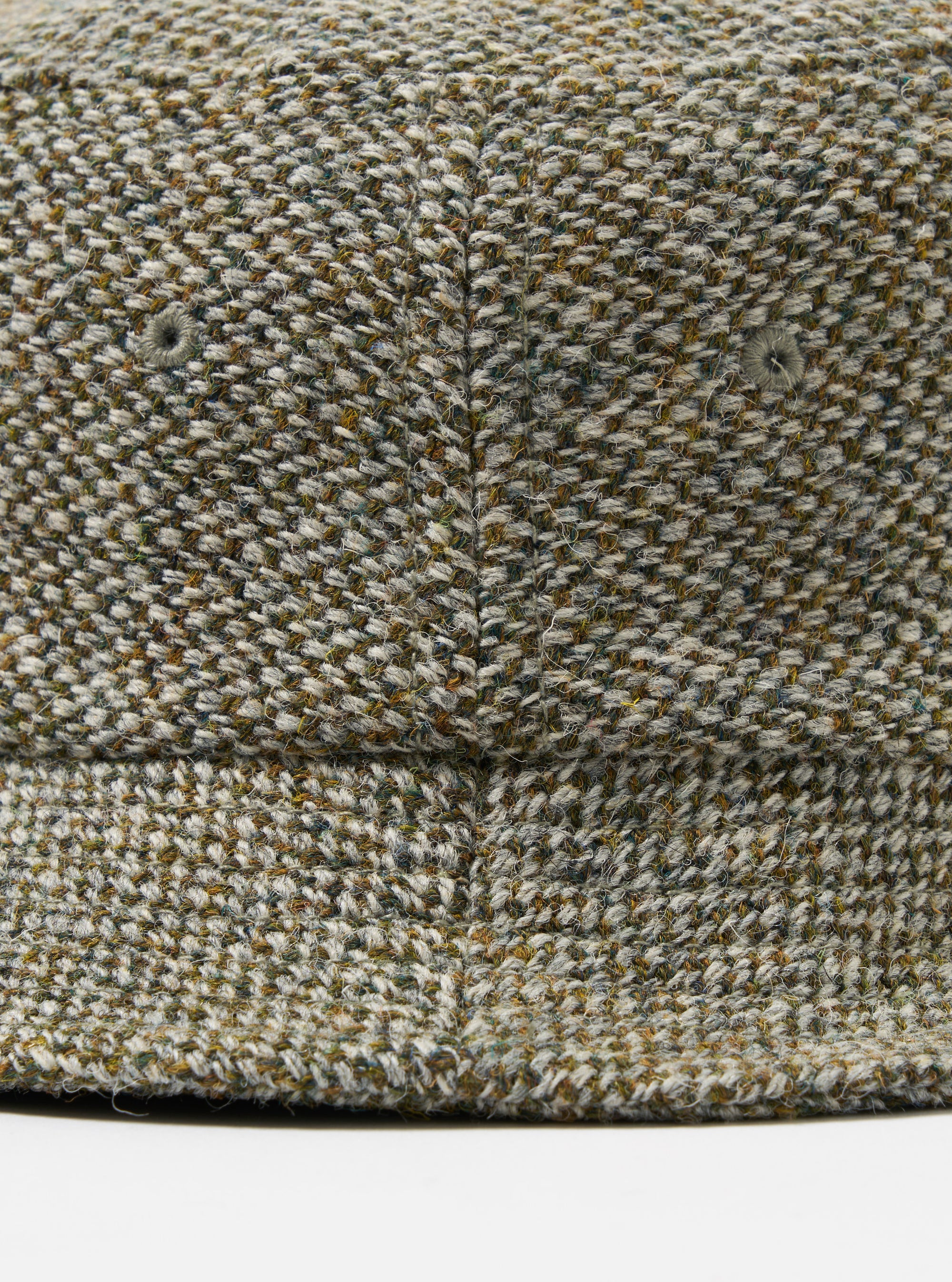 Universal Works Lewis Hat in Olive Harris Tweed Weave