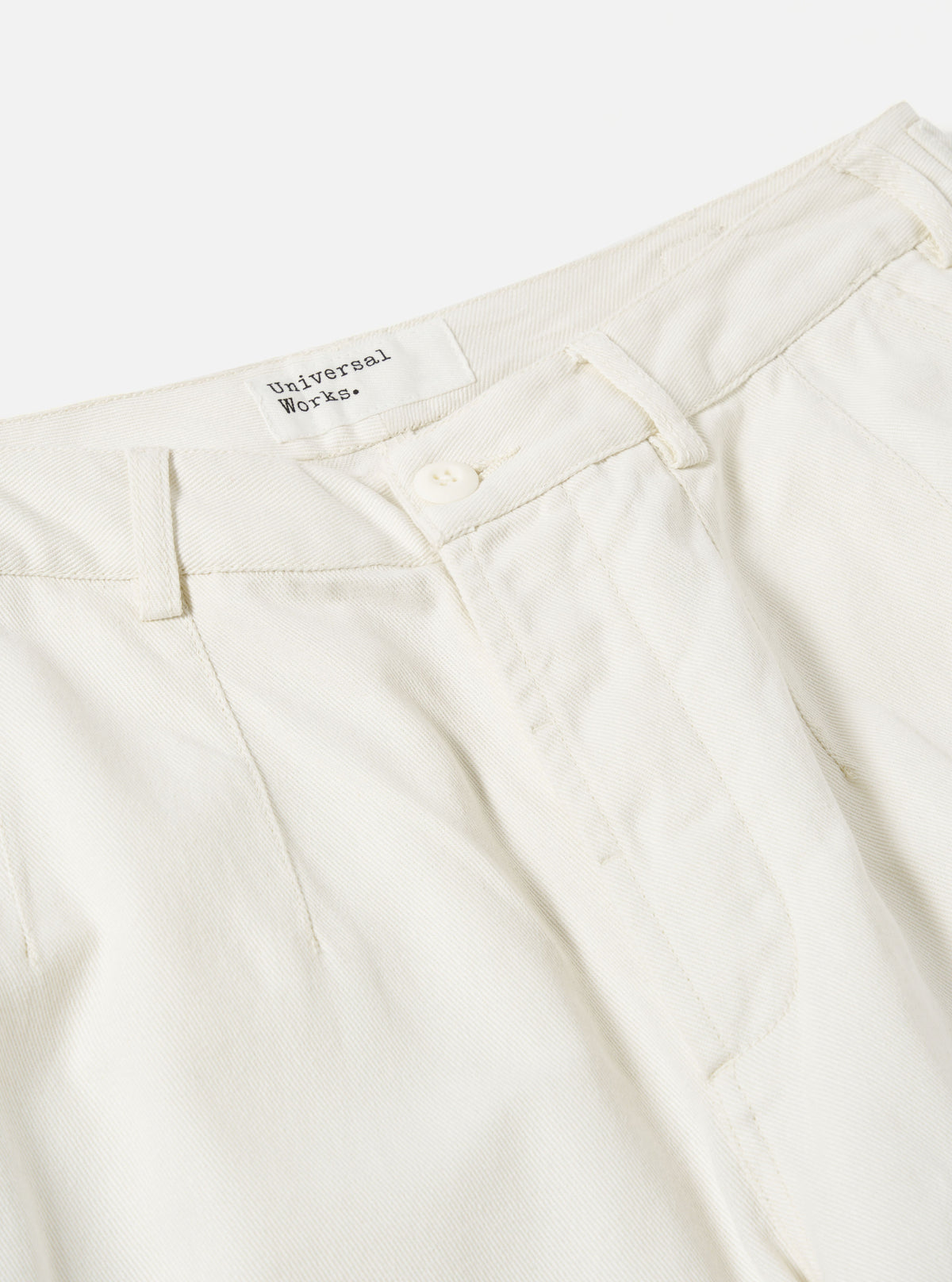 Universal Works Loose Cargo Pant in Winter White Winter Twill