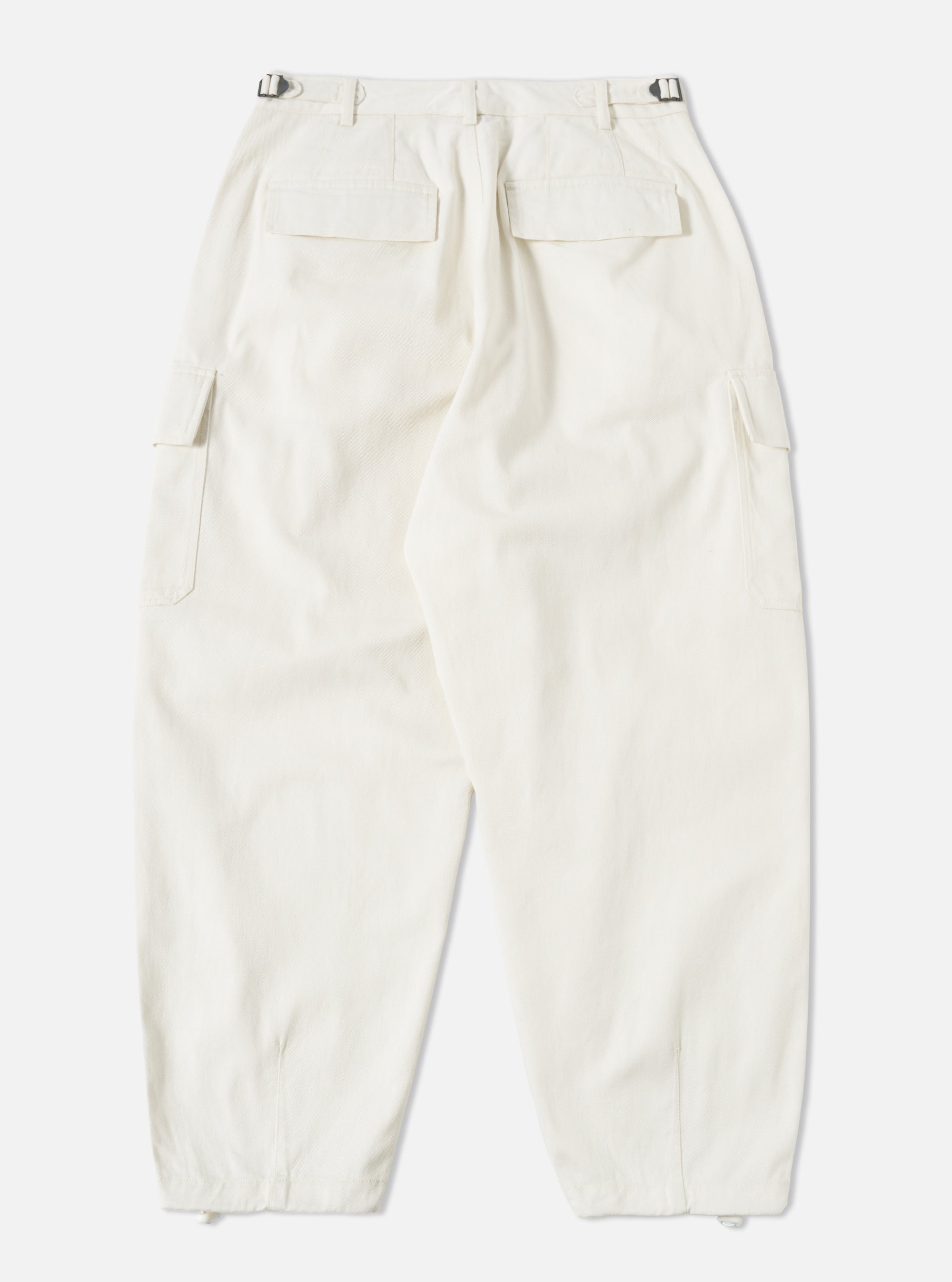 Universal Works Loose Cargo Pant in Winter White Winter Twill