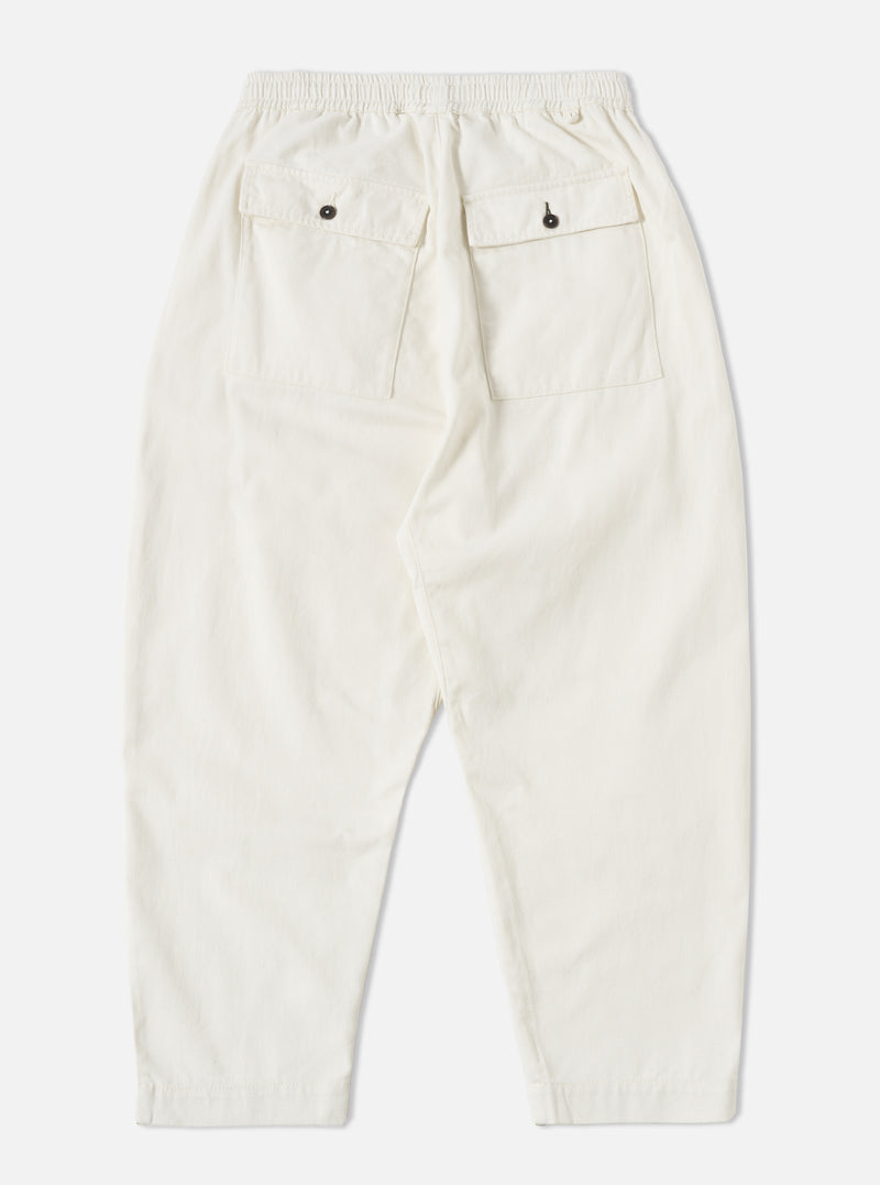 Universal Works Braga Pant in Winter White Winter Twill