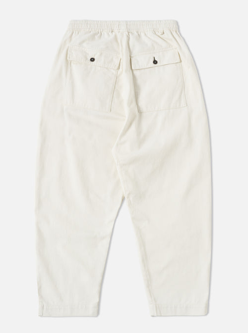 Universal Works Braga Pant in Winter White Winter Twill