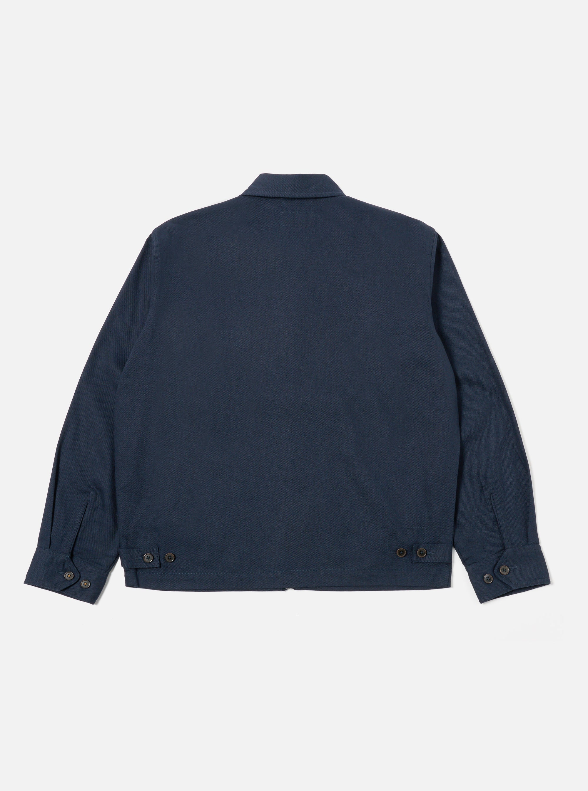 Universal Works Windcheater in Navy Winter Twill