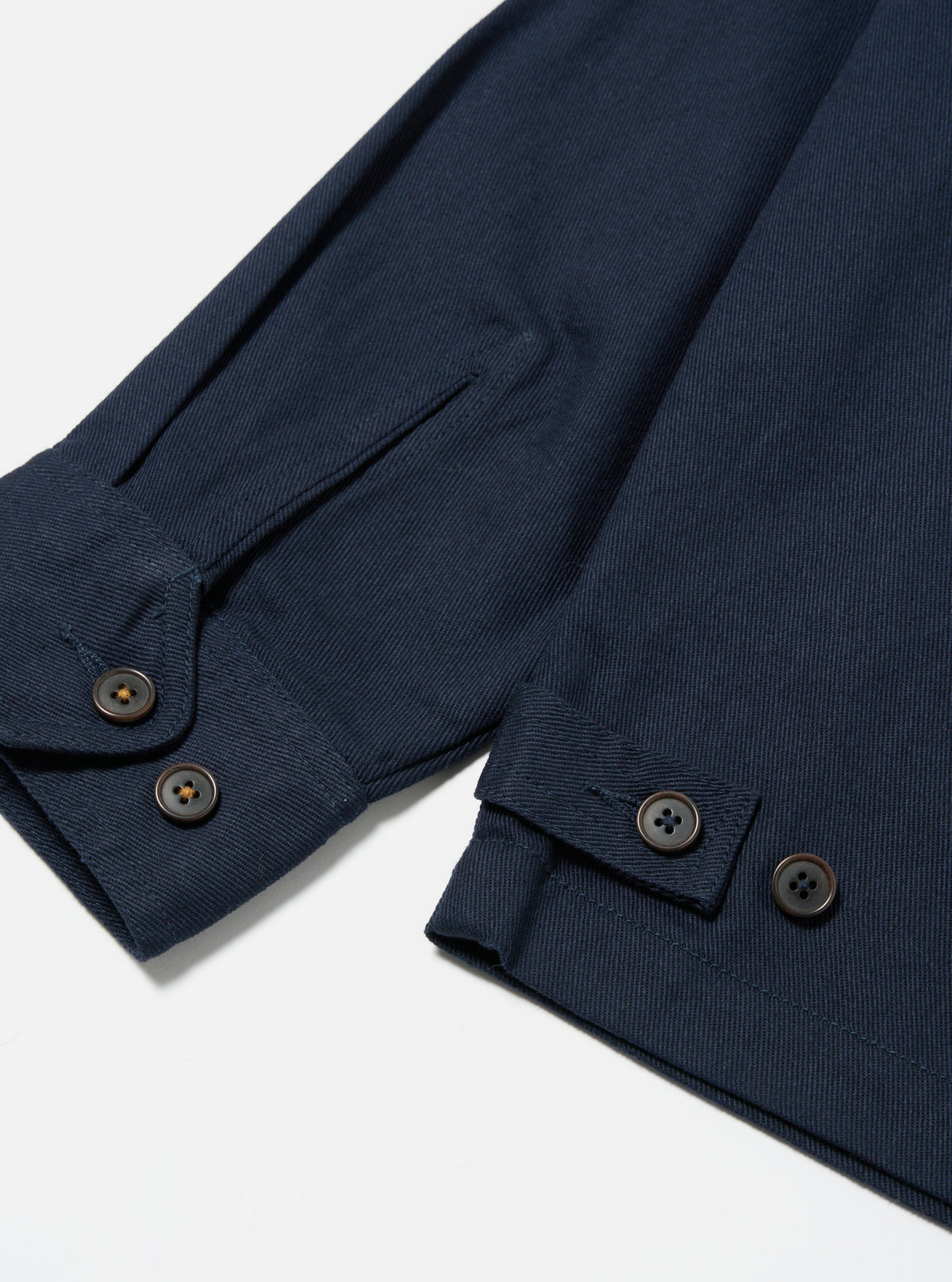 Universal Works Windcheater in Navy Winter Twill