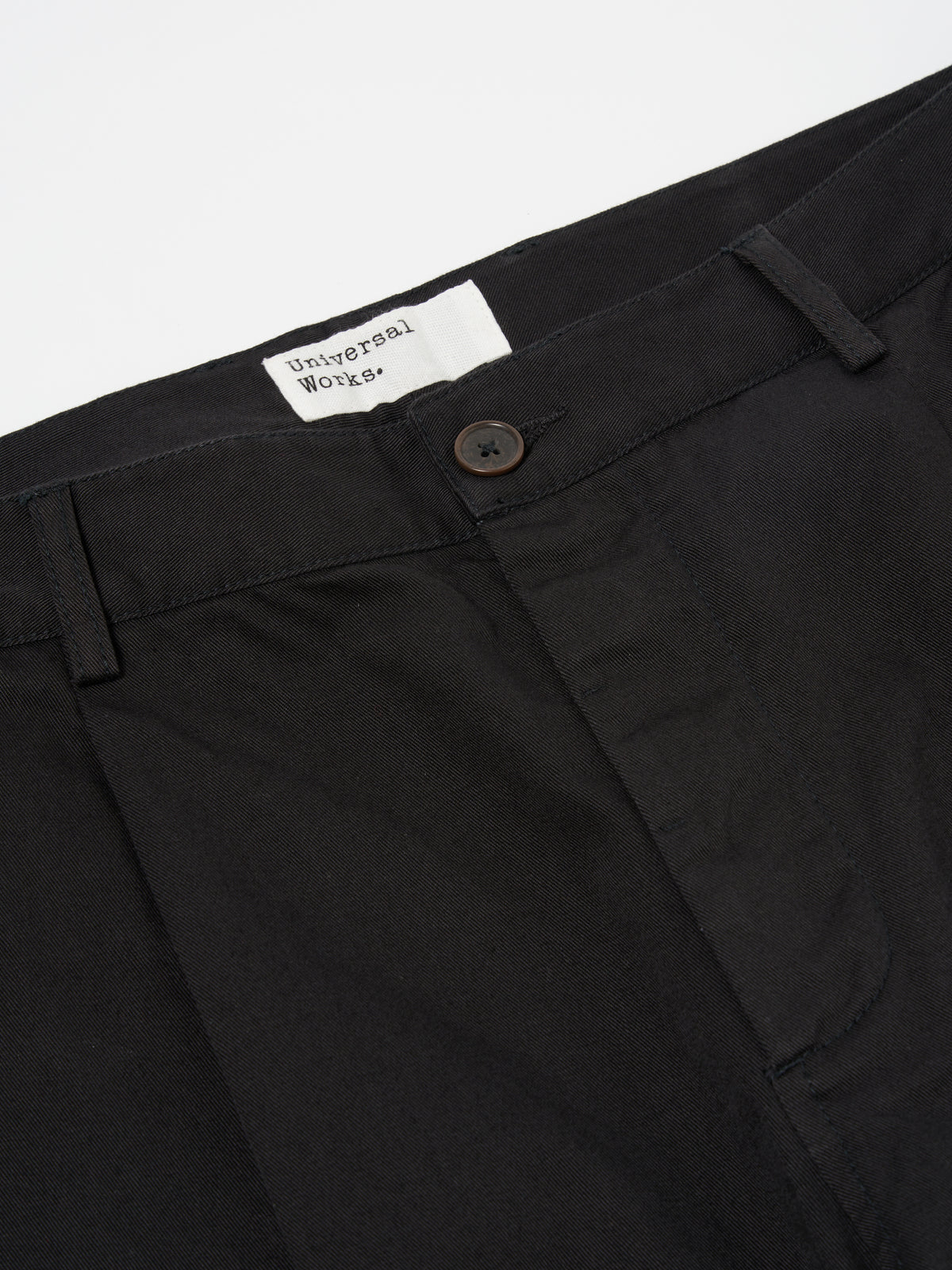 Universal Works Duke Pant in Black Twill