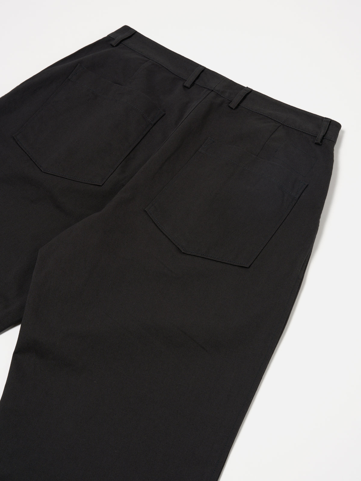 Universal Works Duke Pant in Black Twill