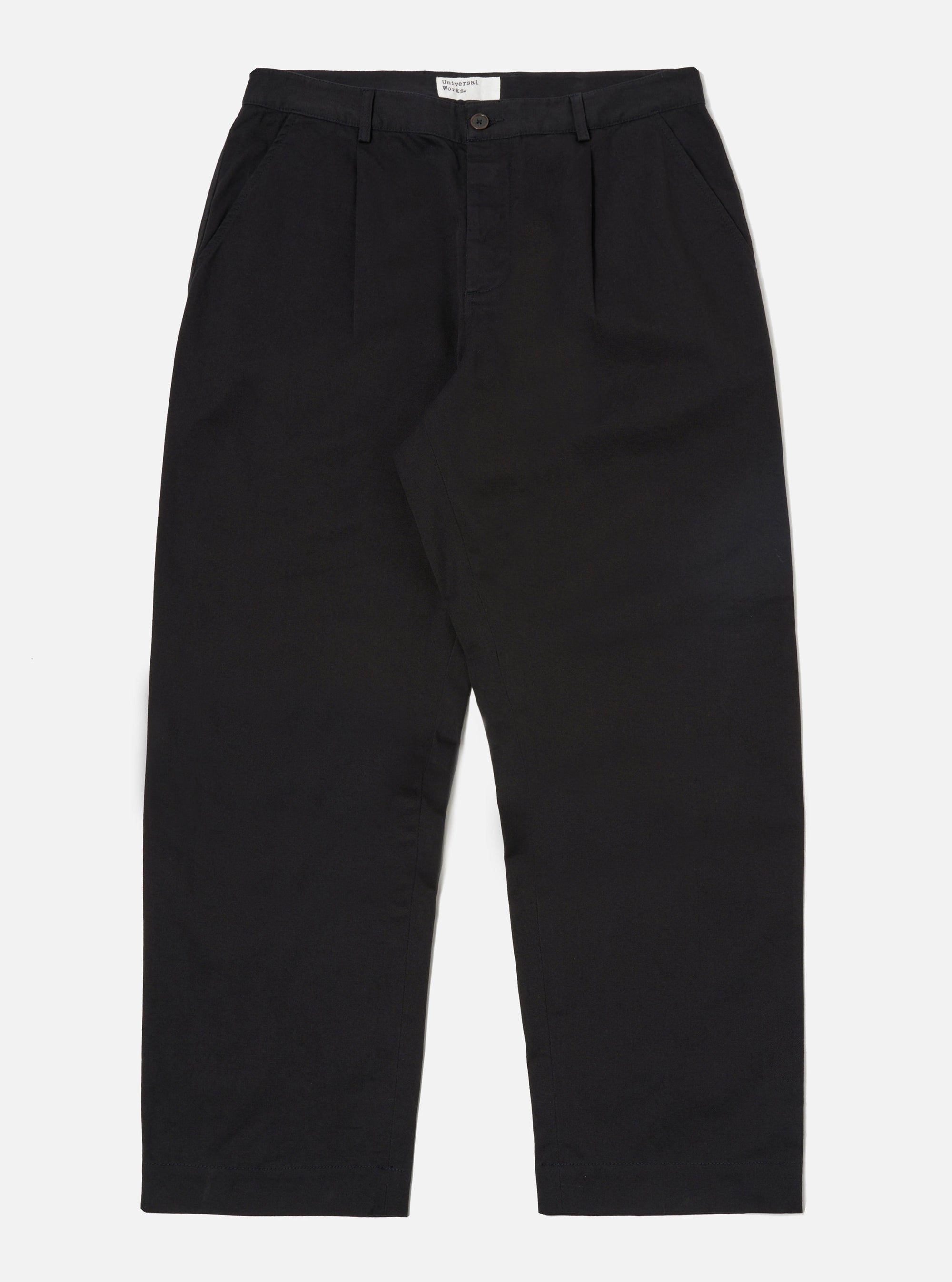 Universal Works Duke Pant in Black Twill