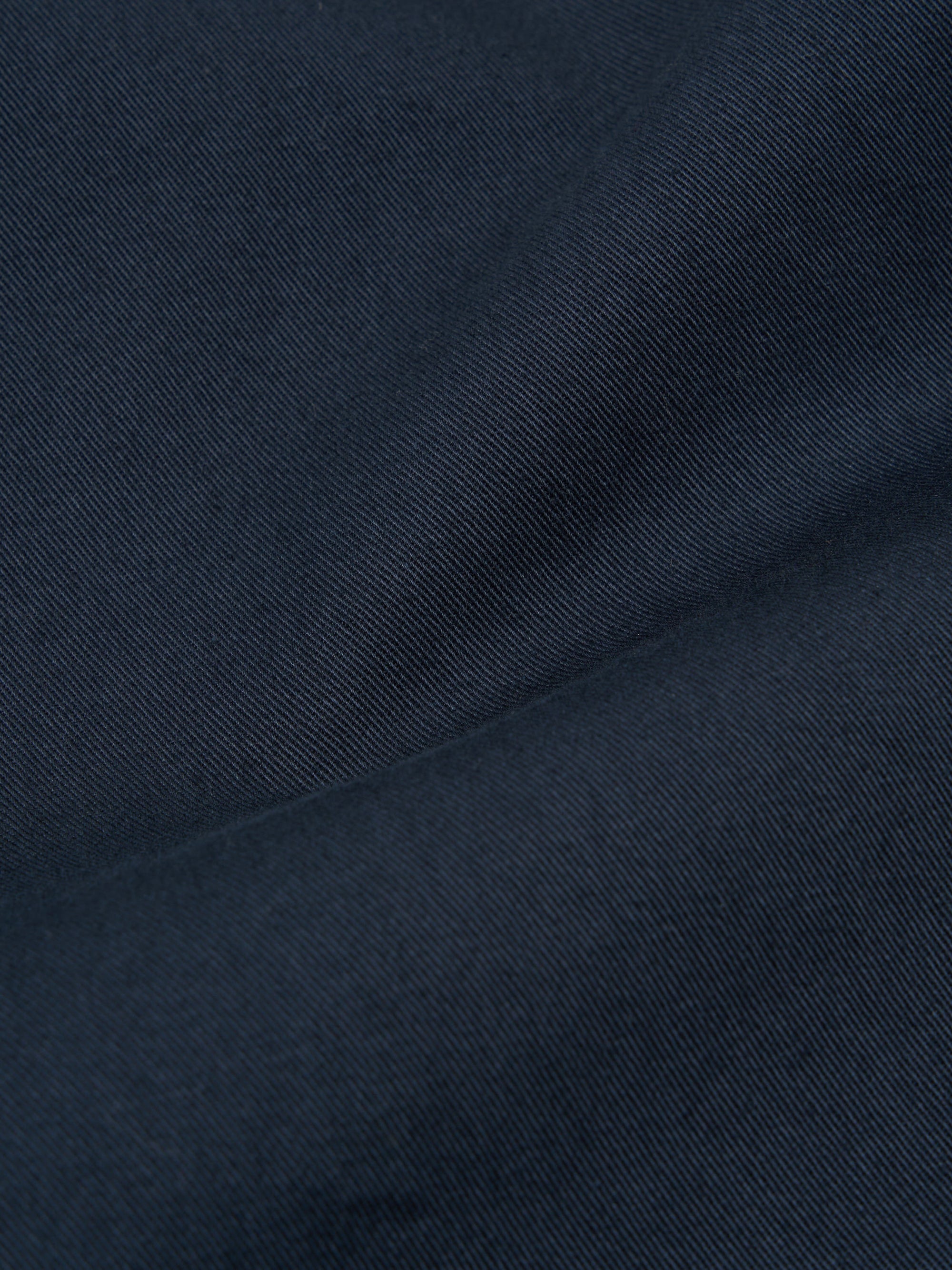 Navy Twill Pleated Track Pant