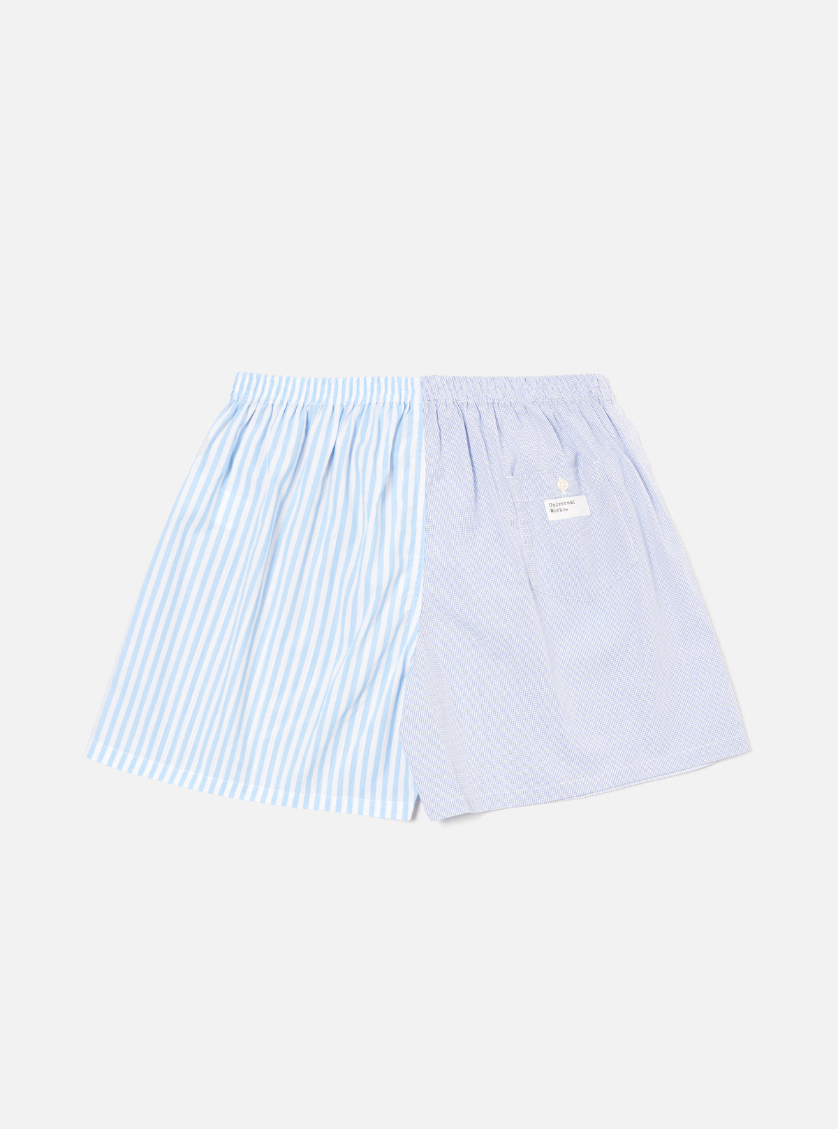 Universal Works Boxer Short in Blue Classic Mix