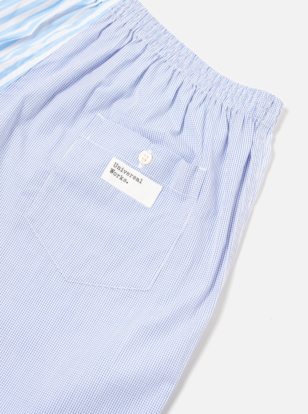 Universal Works Boxer Short in Blue Classic Mix