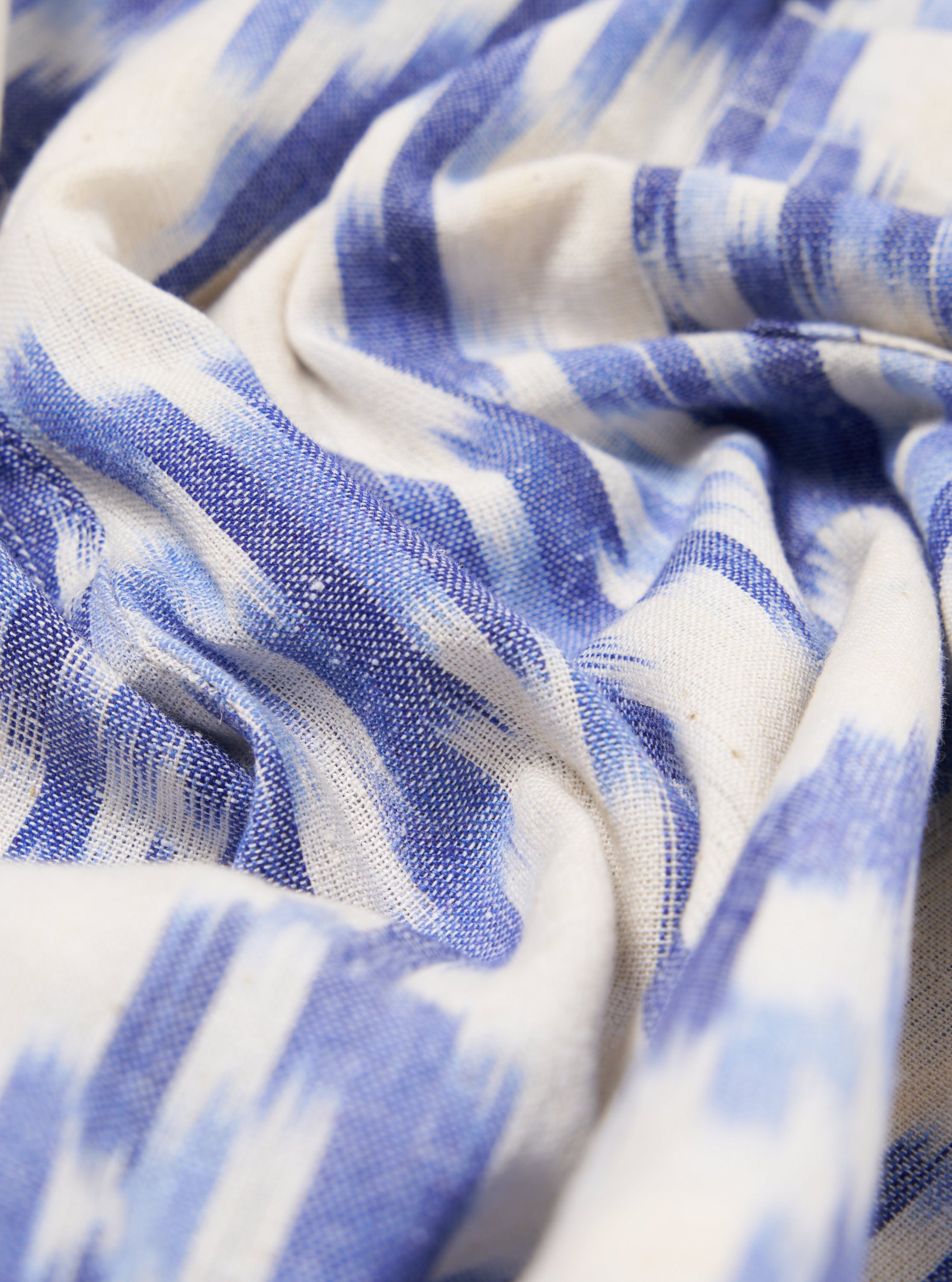 Universal Works Boxer Short in Ecru Ikat I Cotton