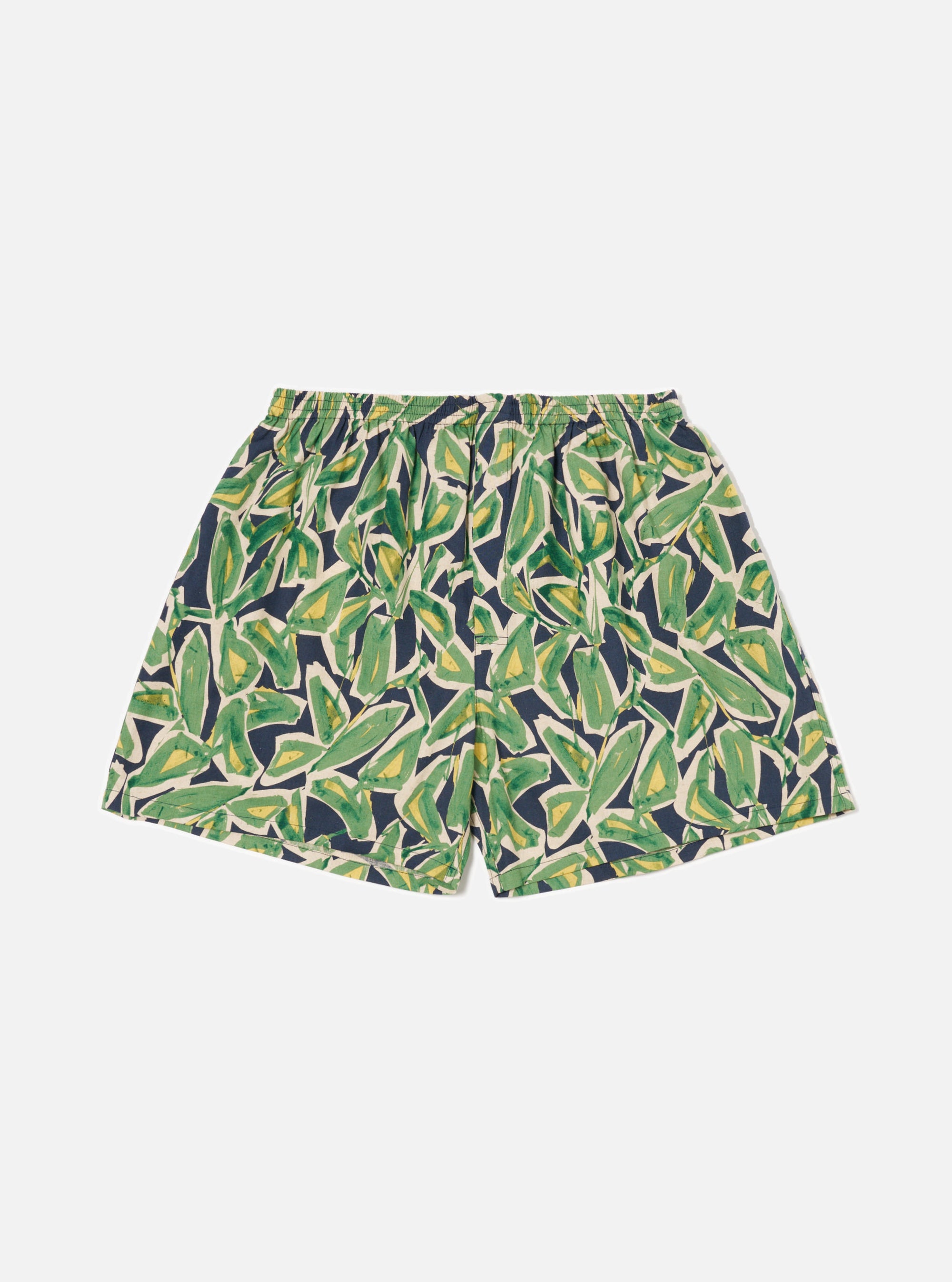 Universal Works Boxer Short in Navy Artist Flower Lincot