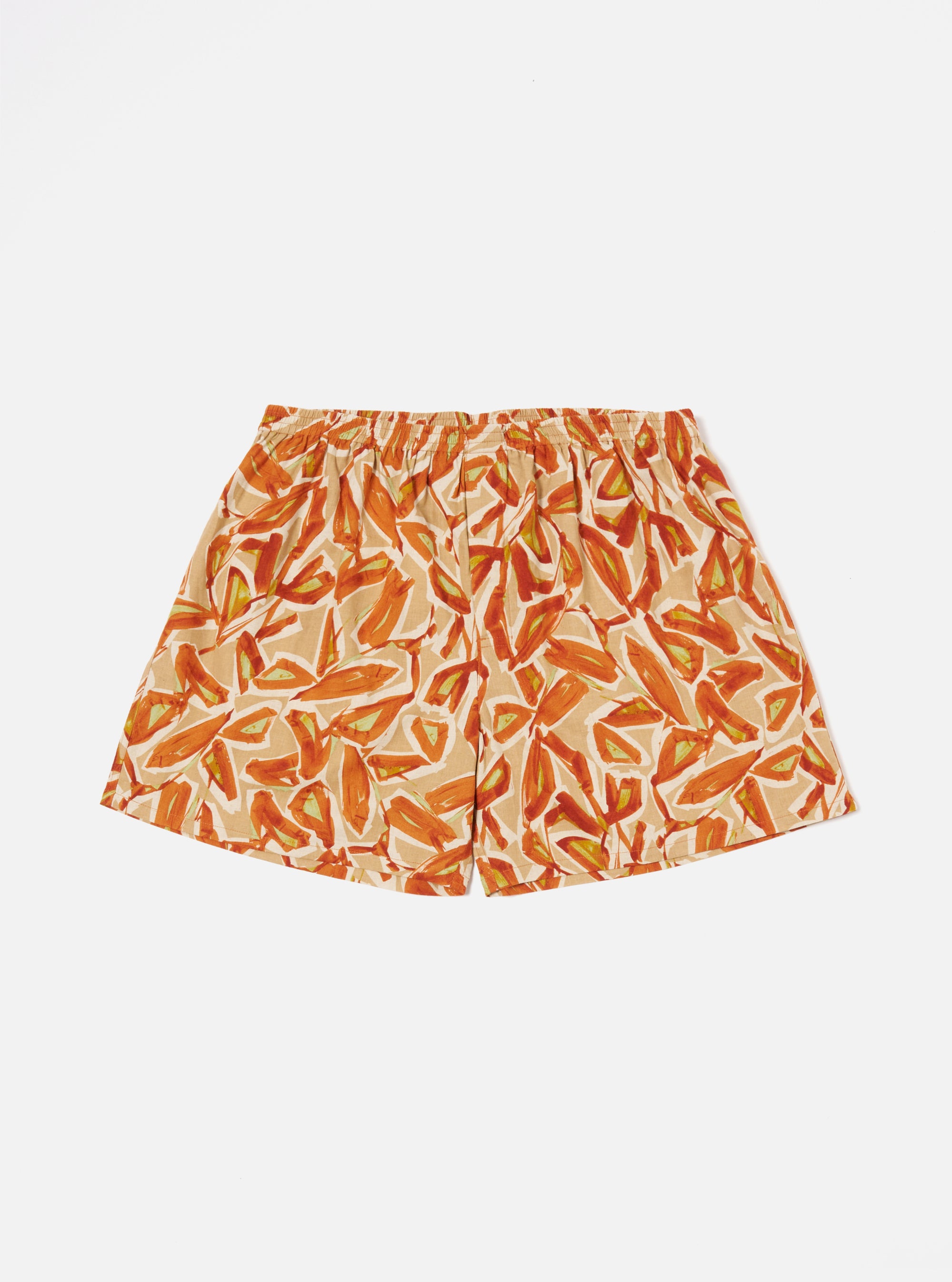 Universal Works Boxer Short in Terracotta Artist Flower Lincot