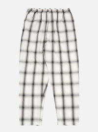 Universal Works Pyjama Pant in Ecru Shadow Check