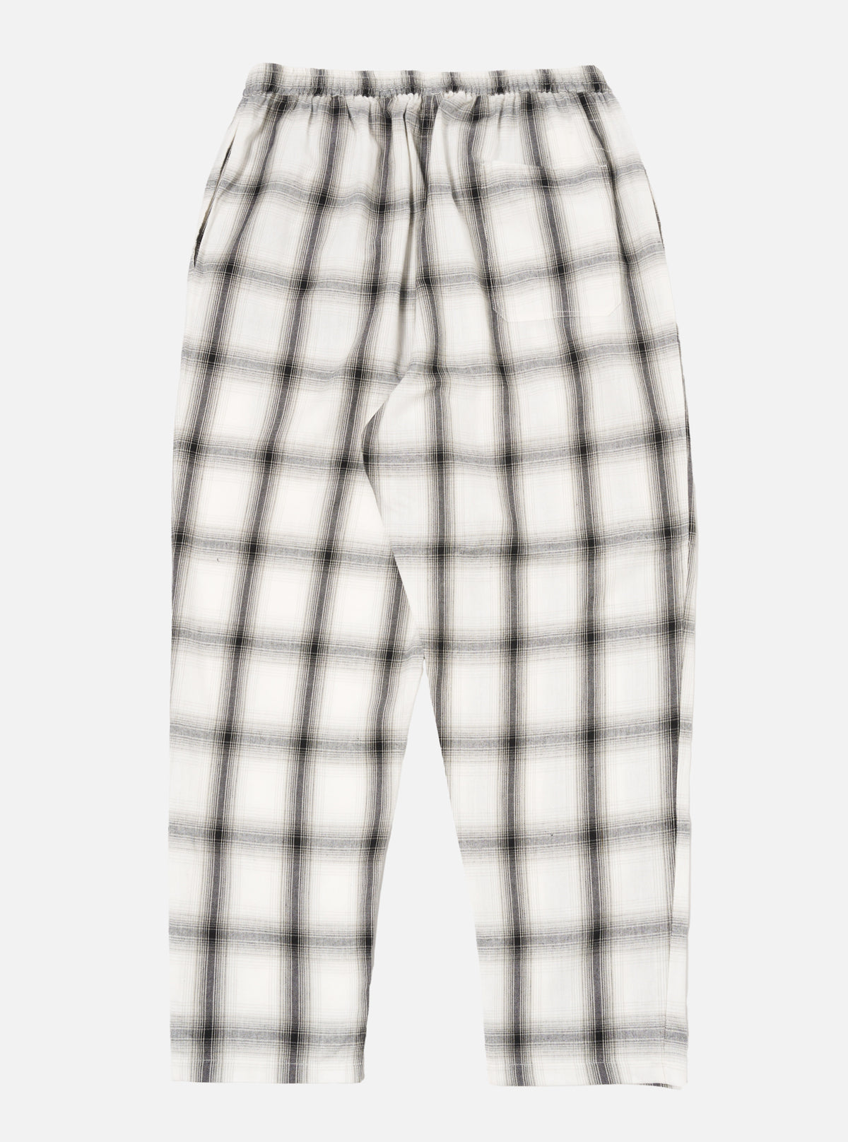 Universal Works Pyjama Pant in Ecru Shadow Check