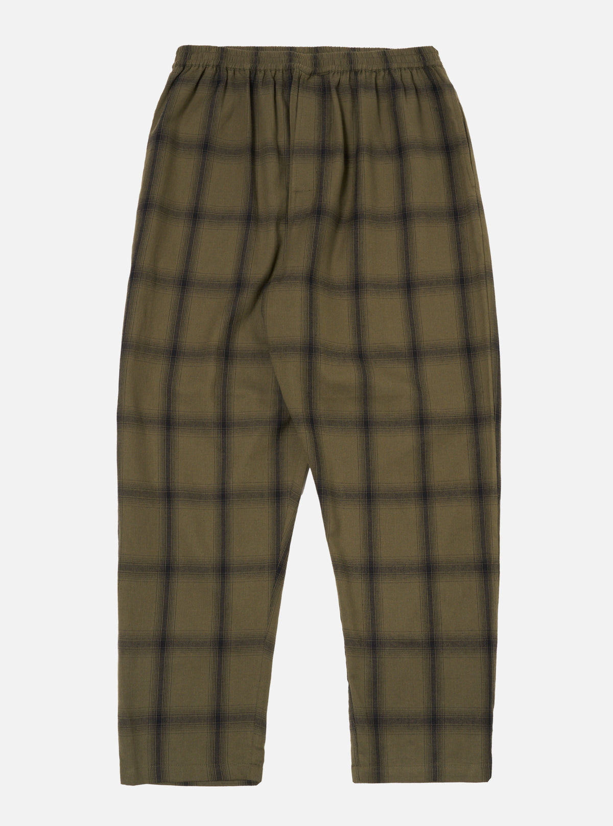 Universal Works Pyjama Pant in Olive Shadow Check